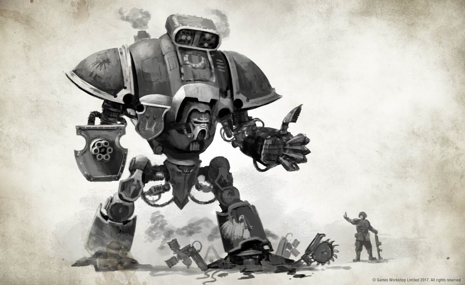 1600x981 Imperial Knights and Adeptus Mechanicus: Free wallpaper from Warhammer Community