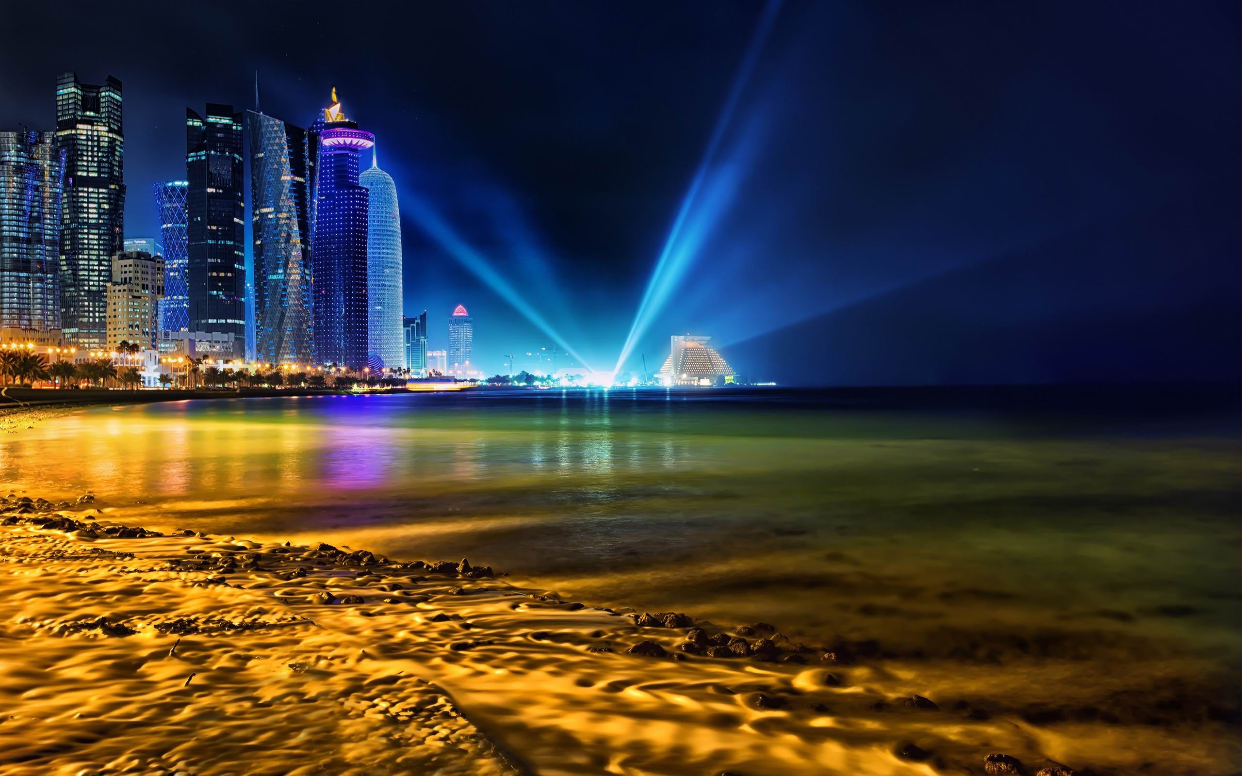 2560x1600 Doha City Qatar HD Widescreen Wallpaper
