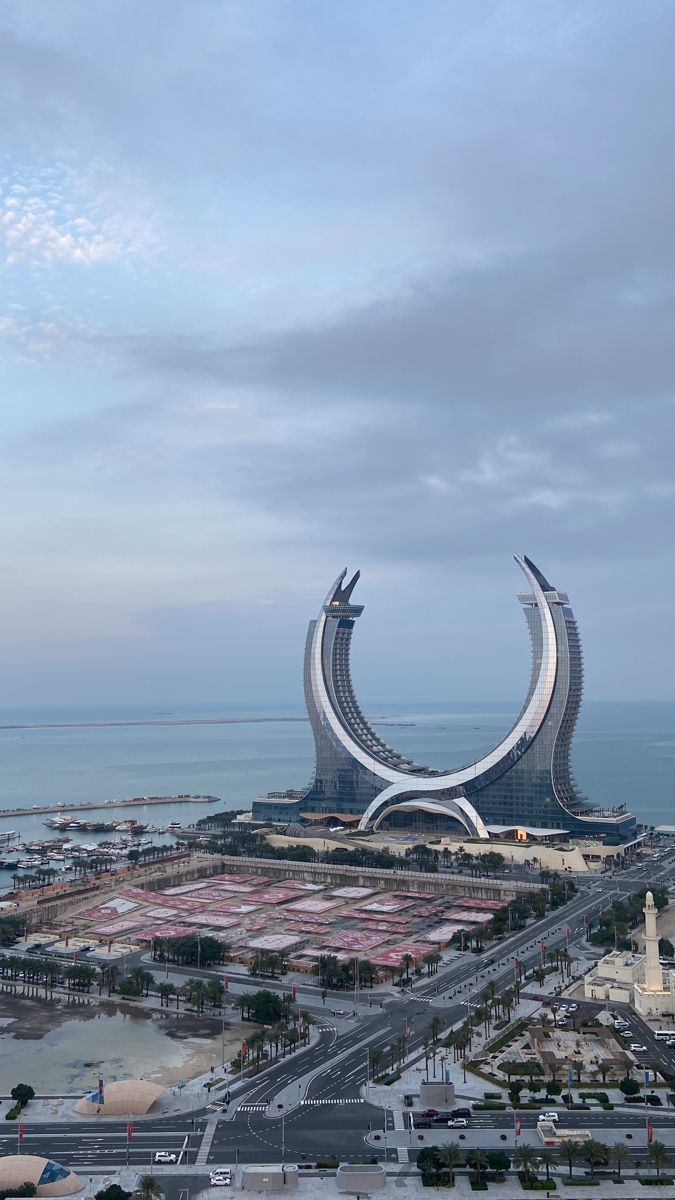 675x1200 Aesthetic Background: Cool Wallpaper Art. Qatar painting, Doha skyline wallpaper, Qatar wallpaper iphone