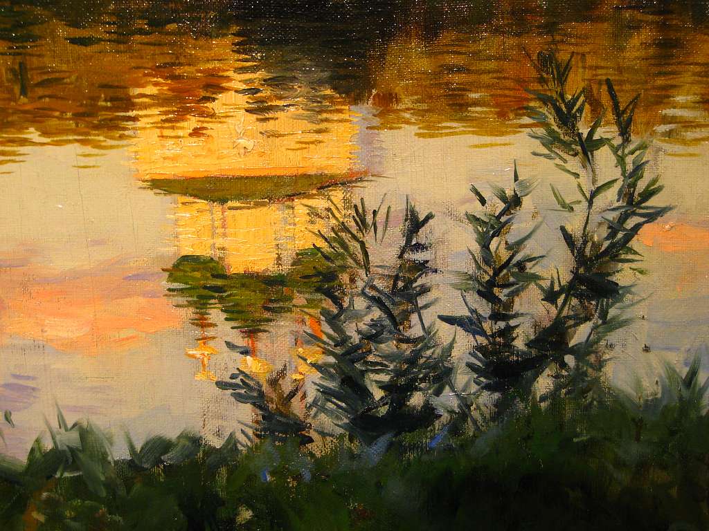 1024x768 A quiet monastery by isaac levitan, Water Image: PICRYL Domain Media Search Engine Public Domain Search