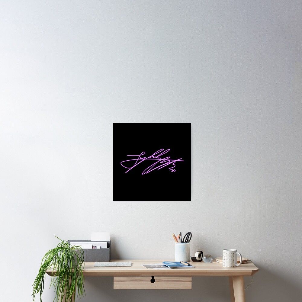 1000x1000 BTS Jungkook Signature Poster