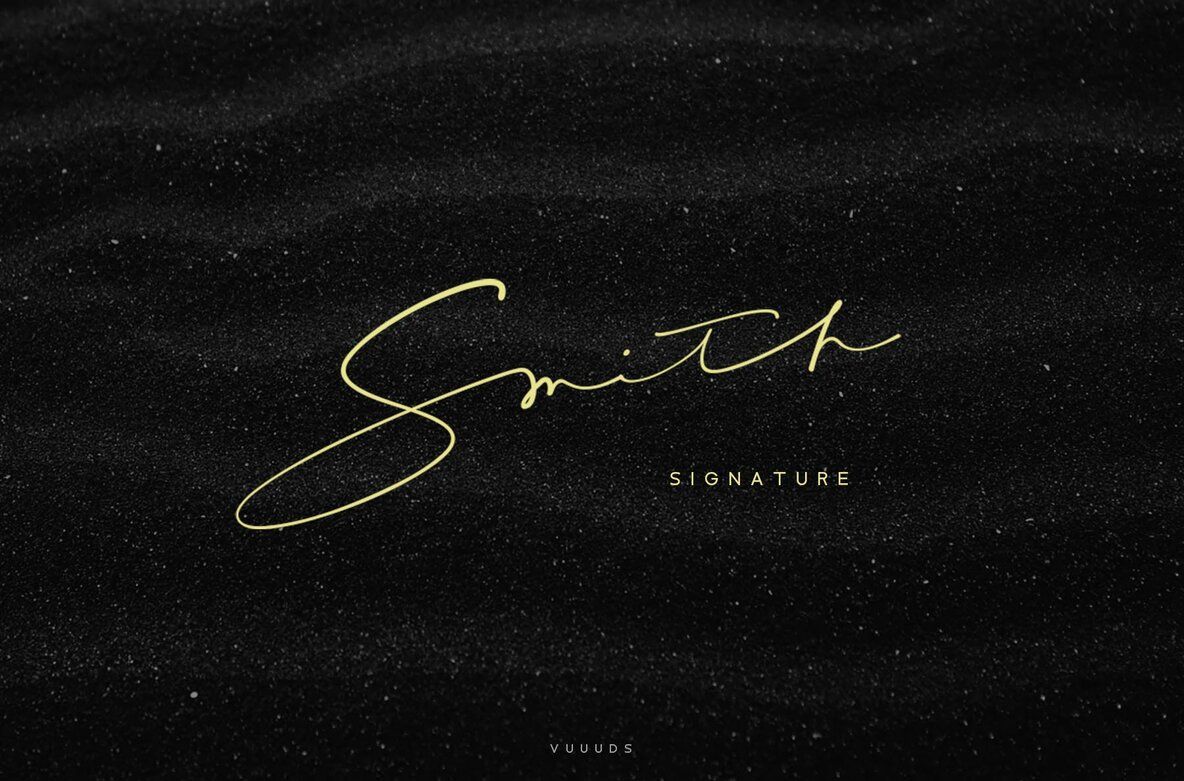1184x781 Smith Signature Font