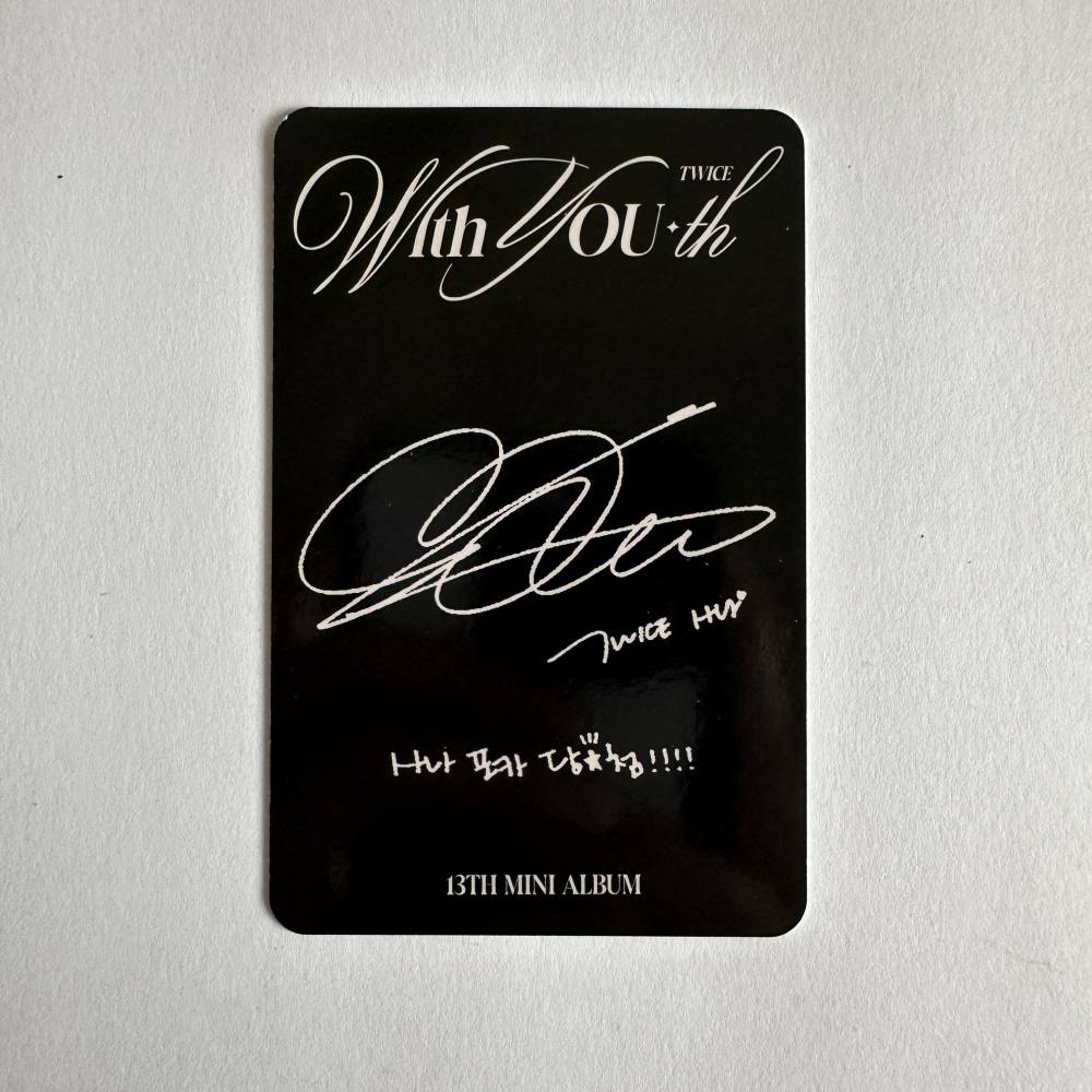 1000x1000 TWICE 13TH MINI ALBUM 'WITH YOU TH' PHOTOCARD (V1)