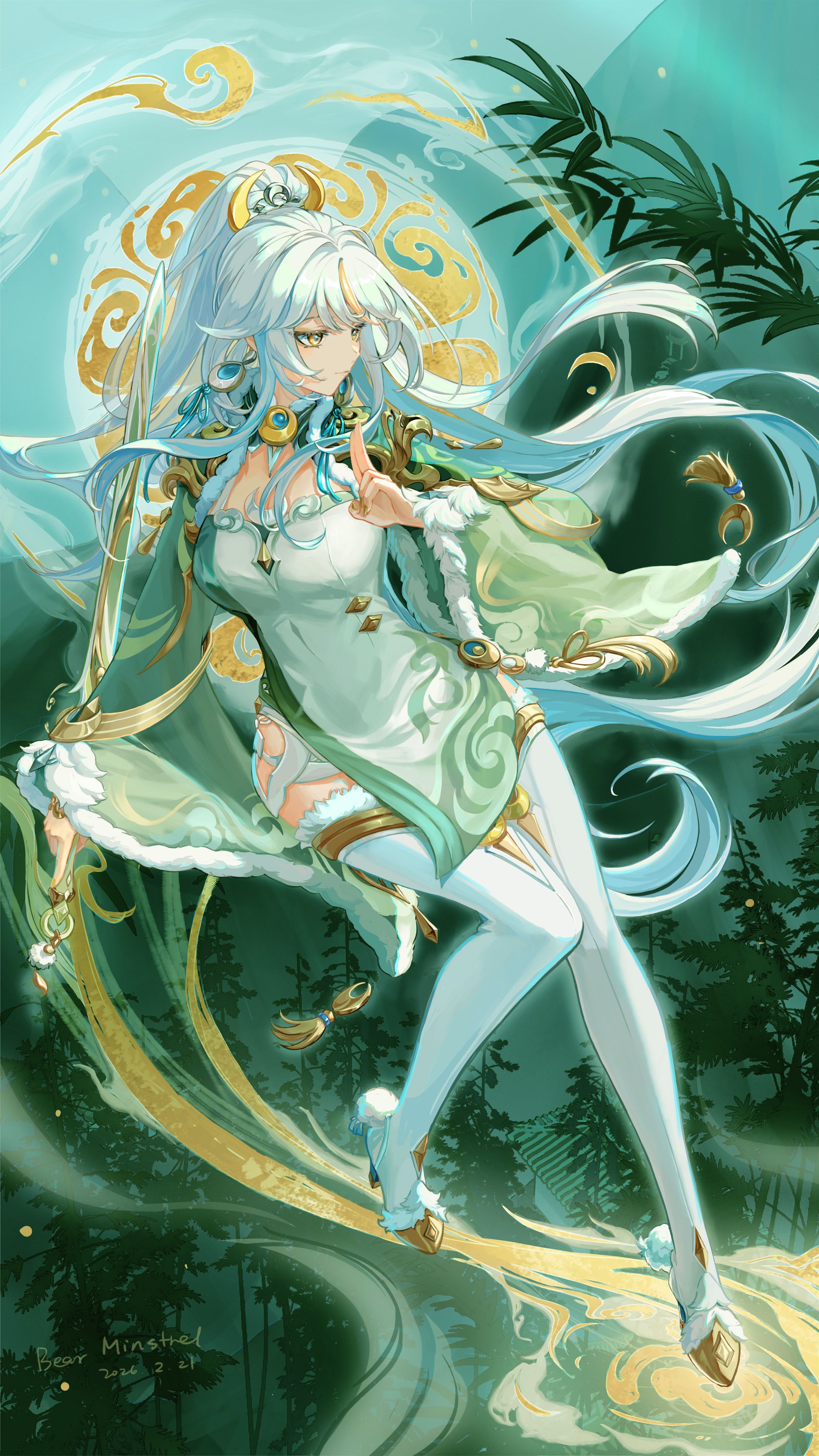2250x4000 Zibai Impact Anime Image Board