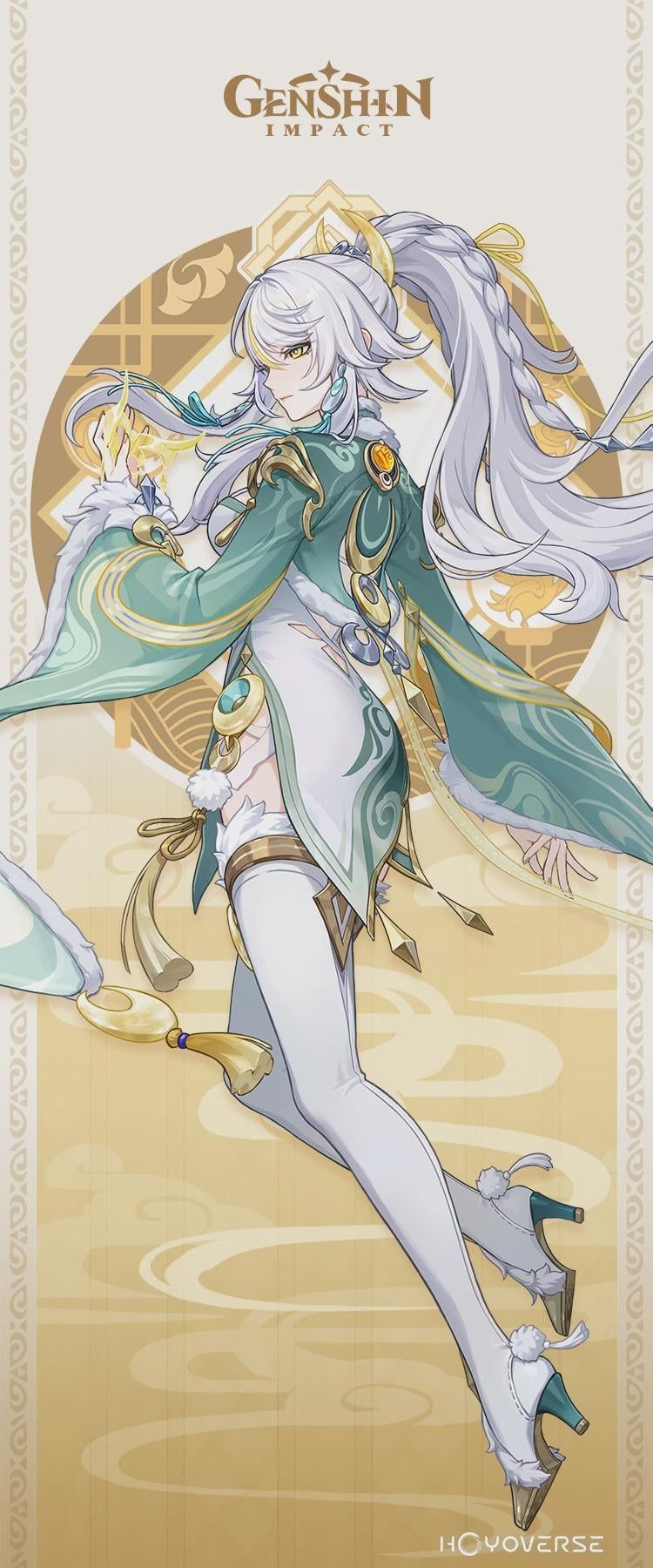 750x1800 It's Amazing How Slowly Zibai Became One My Fav Designs In Genshin Of All Time, As Well As A Character : R Genshin_Impact
