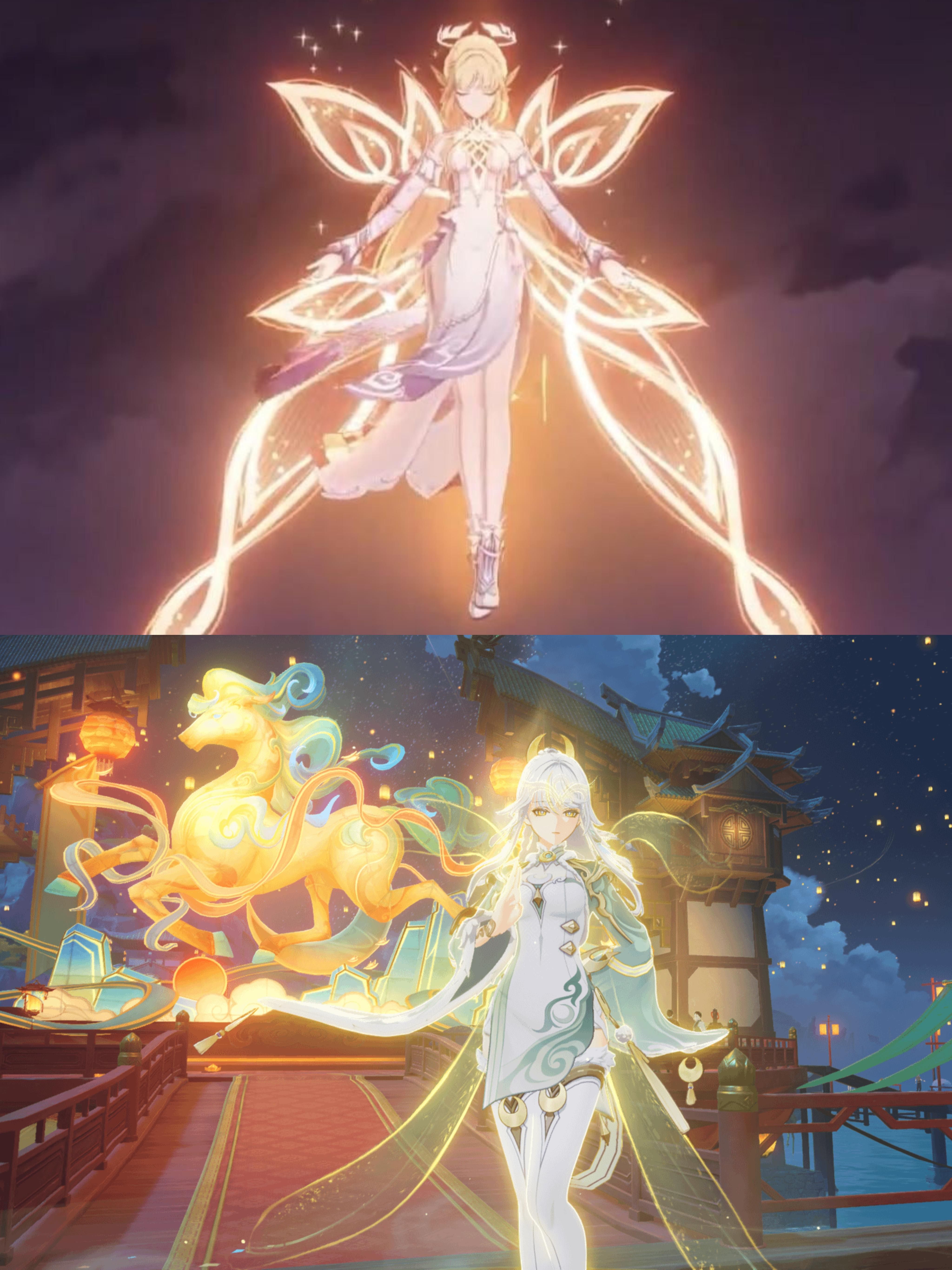 4096x5461 Do You Think Nicole And Zibai Will Meet Each Other In The Future? Since They're Basically One Of The Last Living Angels Left. : R Genshin_Impact