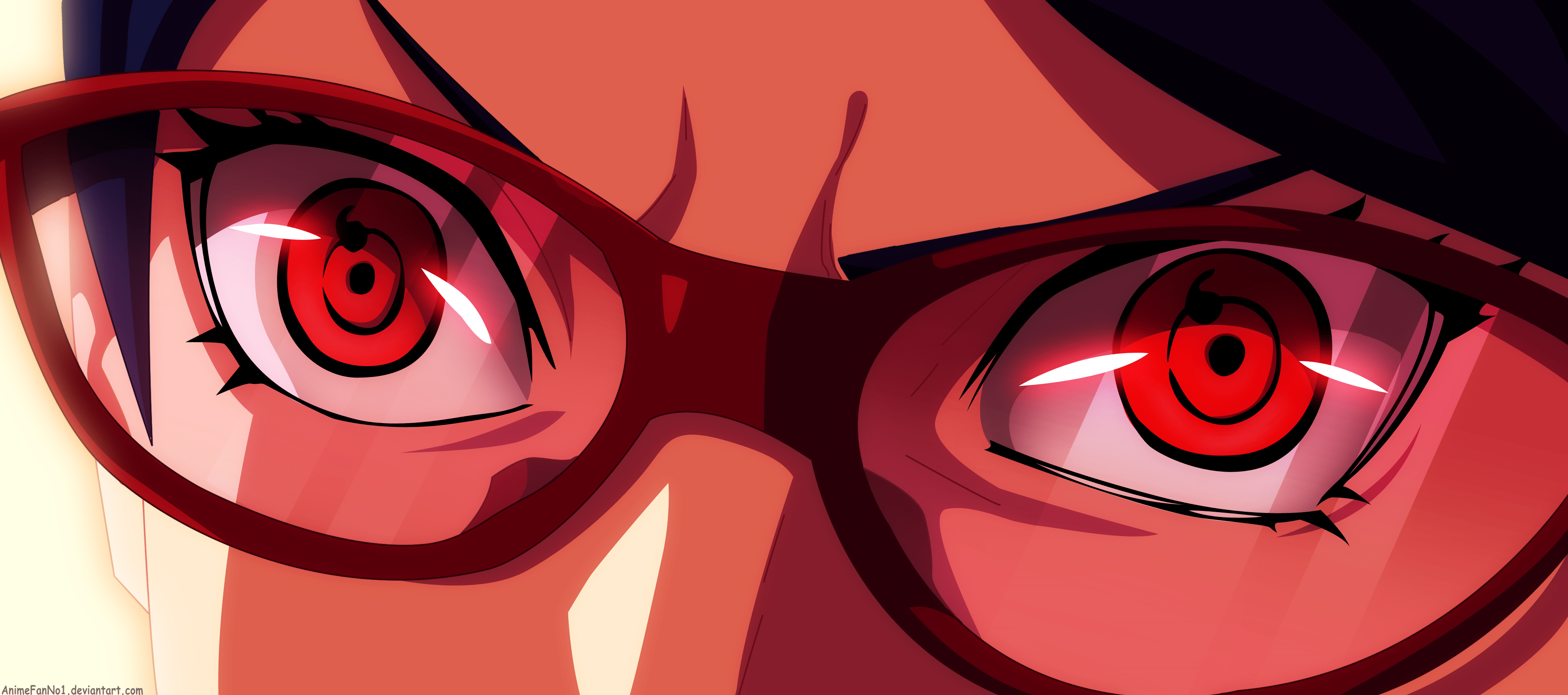 3874x1718 Download Boruto Sarada Uchiha Anime HD Wallpaper
