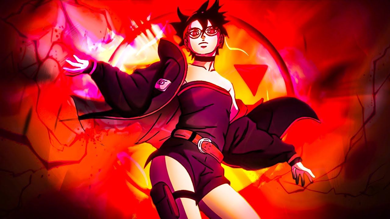 1280x720 Sarada’s NEW Mangekyō Power Unleashed!. BORUTO Manga Animation