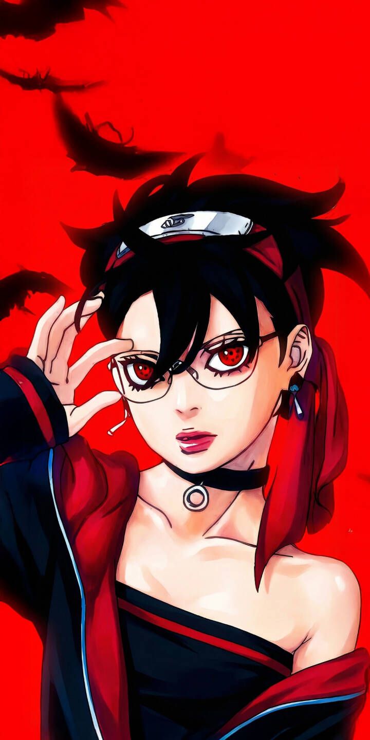 720x1440 Sarada Uchiha 4K Wallpaper
