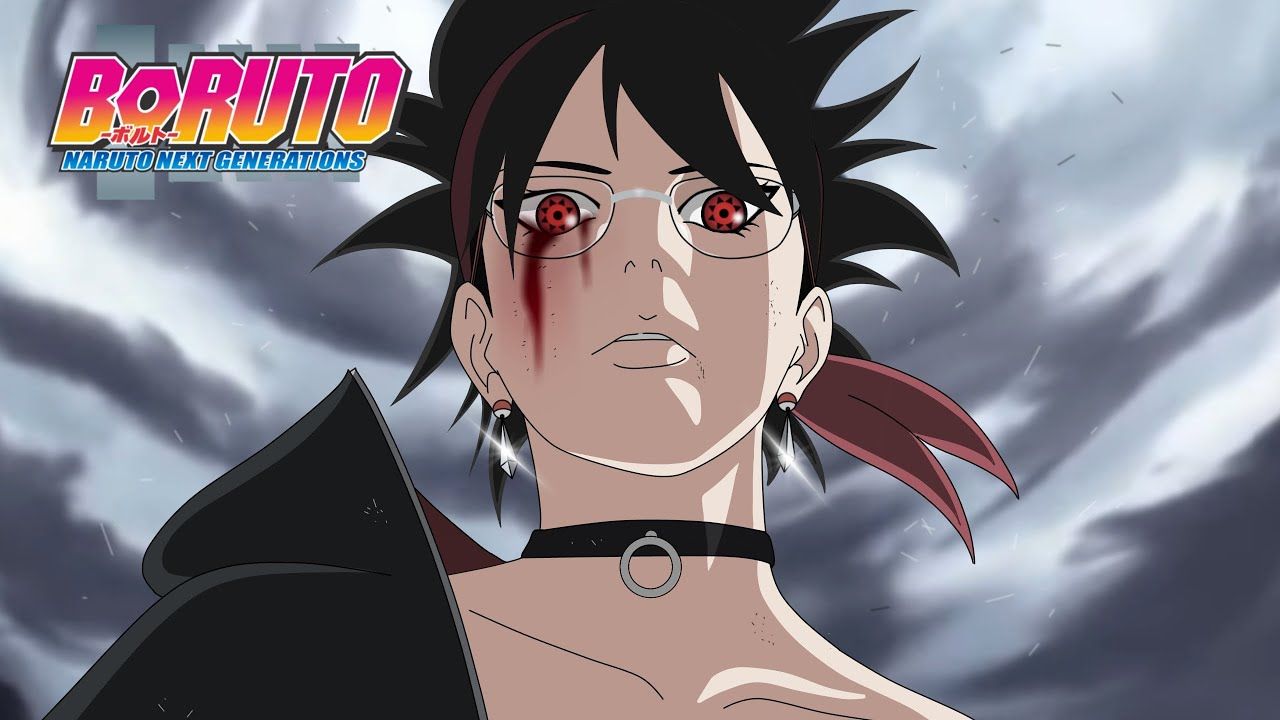 1280x720 SARADA'S MANGEKYO SHARINGAN VS OBITO. BORUTO TIME TRAVEL