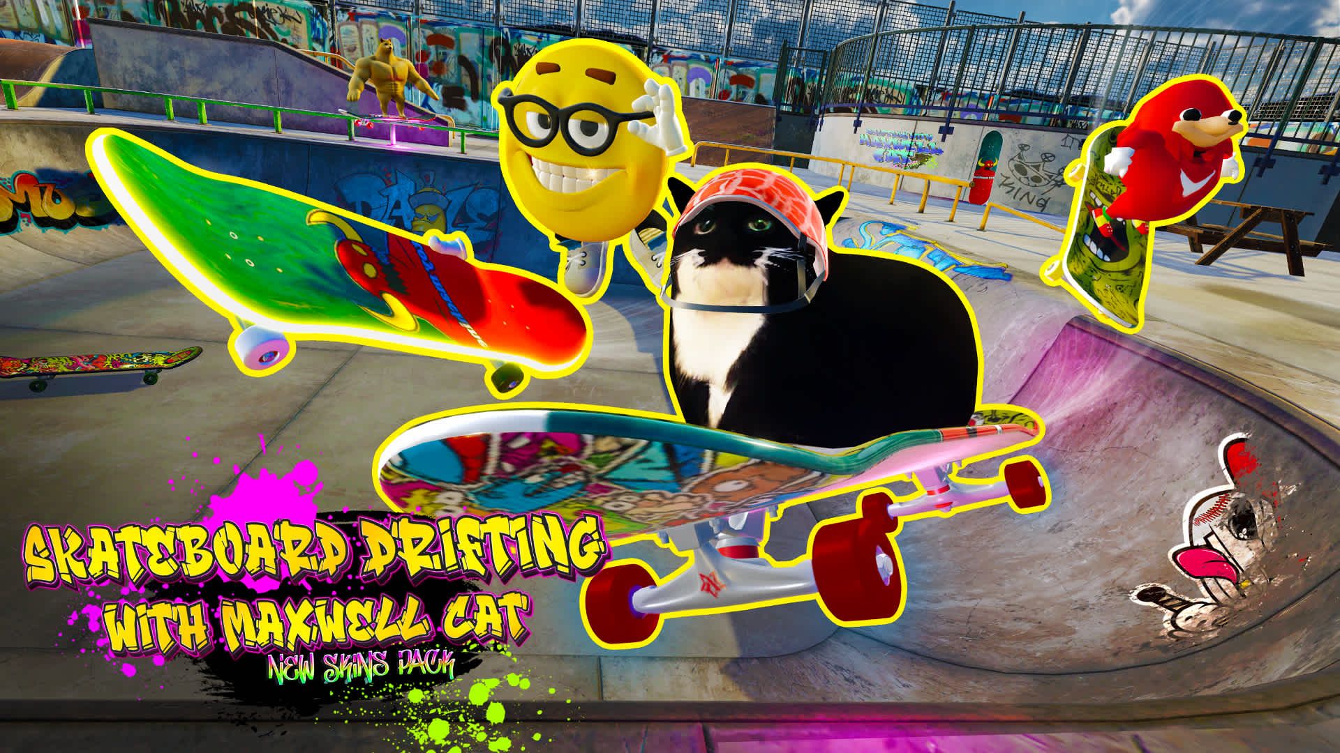 1920x1080 Skateboard Drifting with Maxwell Cat: The Game Simulator for Nintendo Switch Official Site