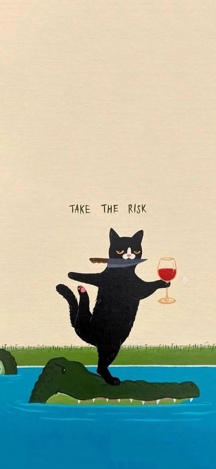 736x1595 Take the risk wallpaper. Cats wallpaper quotes, iPhone funky wallpaper, Maxwell cat art