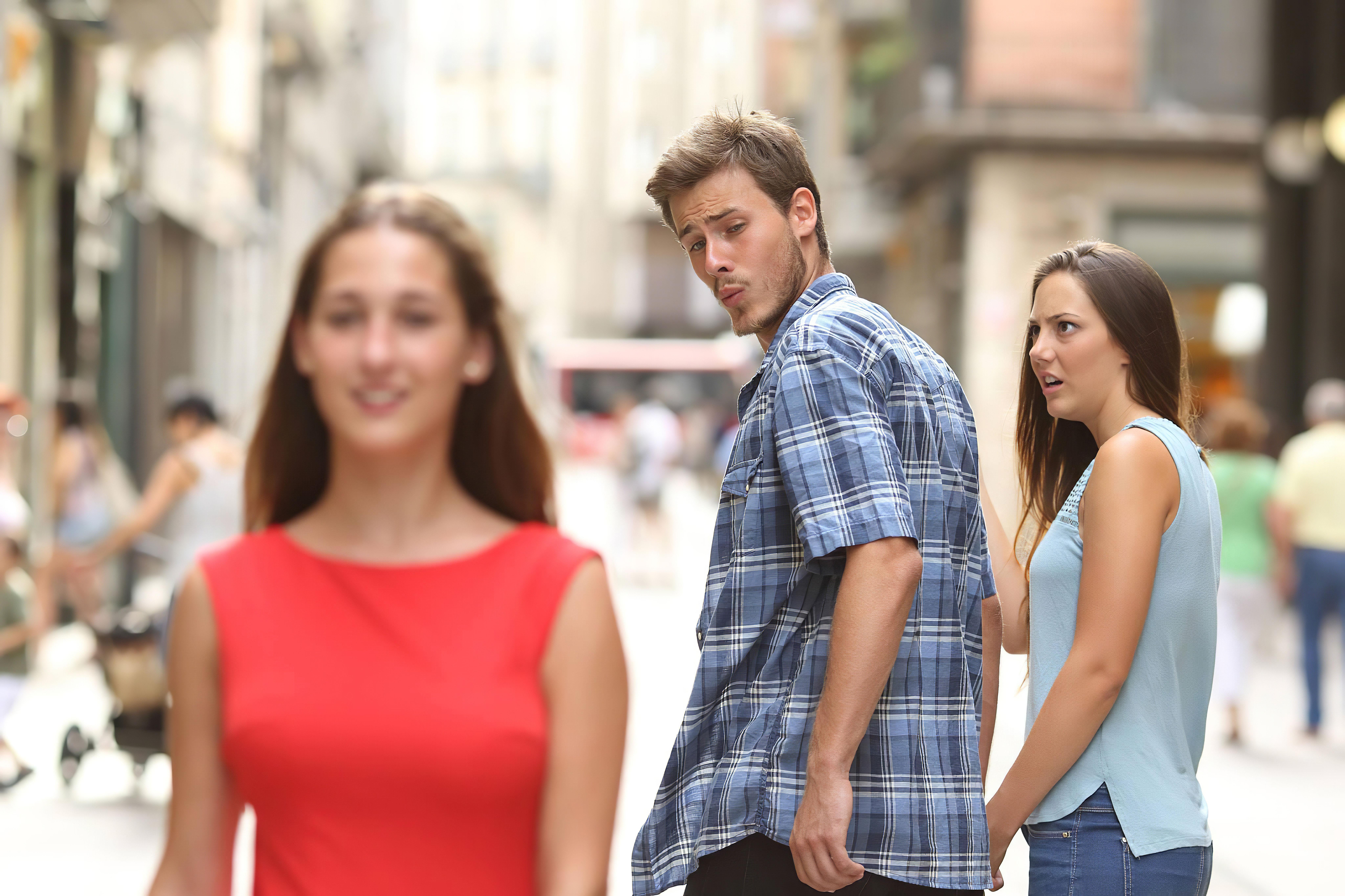 8192x5460 Distracted Boyfriend Meme upscaled in 8k - (8192*5460)