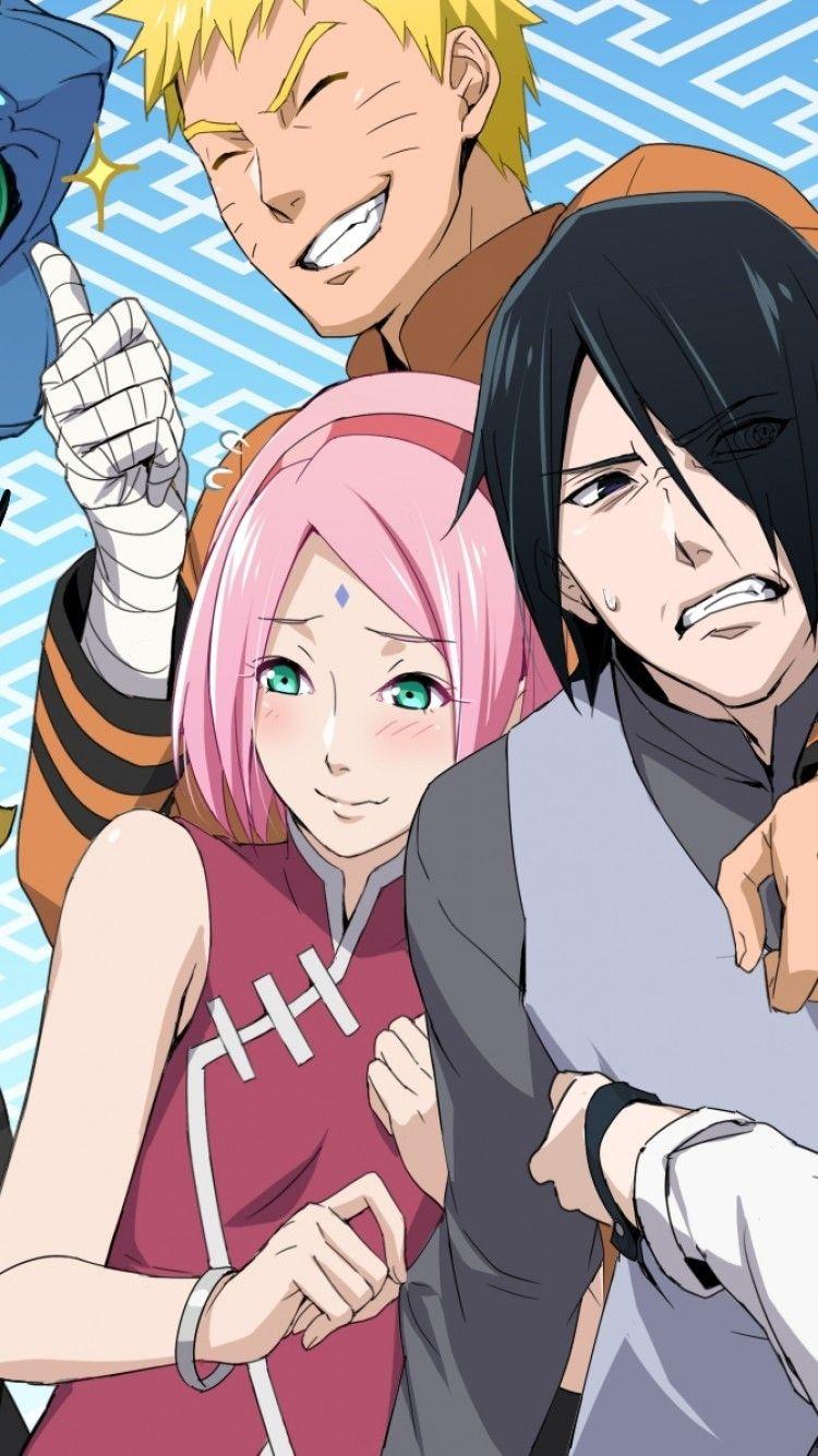 750x1334 Download 750x1334 Haruno Sakura, Uzumaki Naruto, Uchiha Sarada, Orochimaru Wallpaper for iPhone iPhone 6