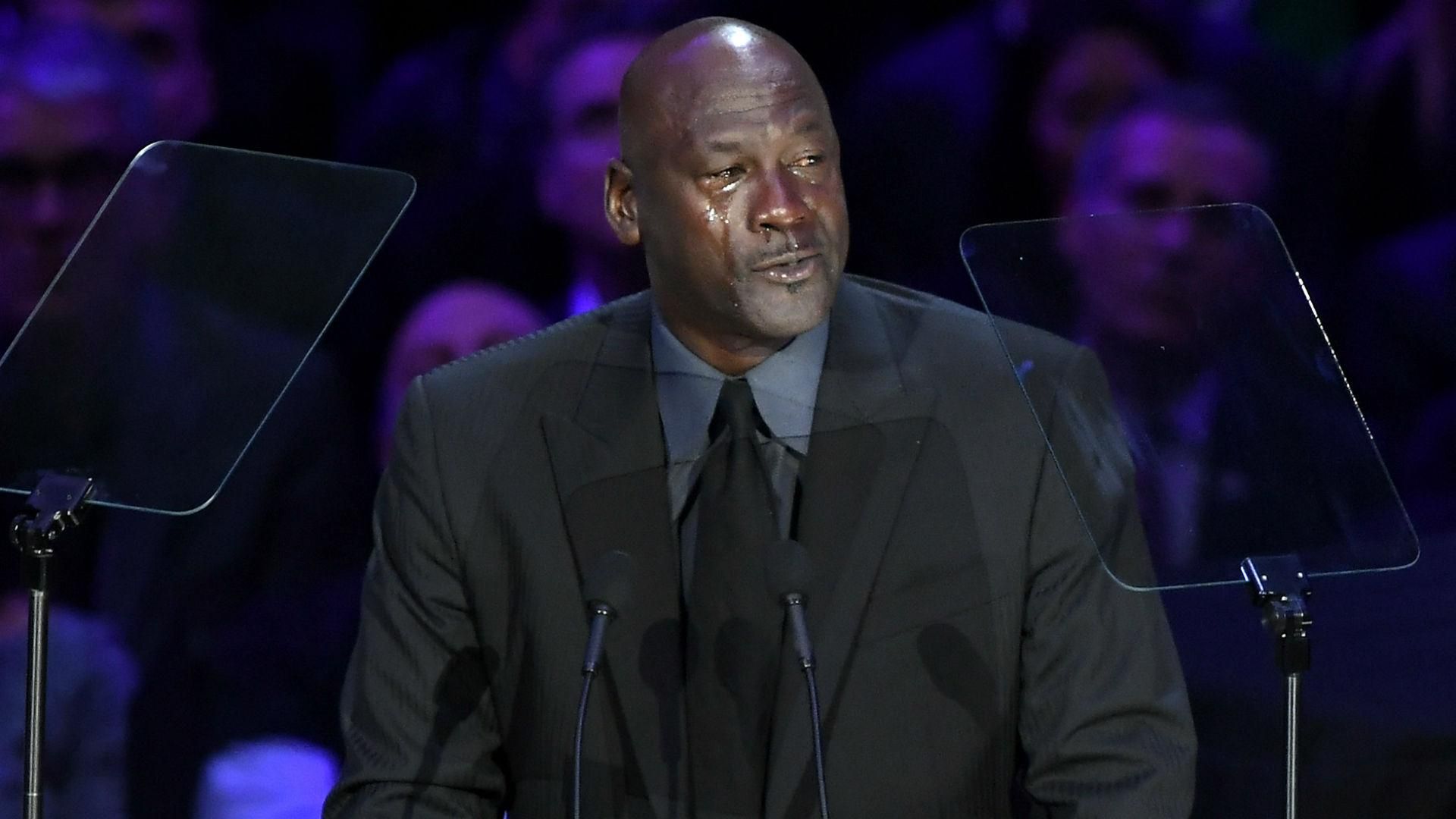 1920x1080 Michael Jordan acknowledges birth of new 'Crying Jordan' meme during Kobe Bryant's memorial service