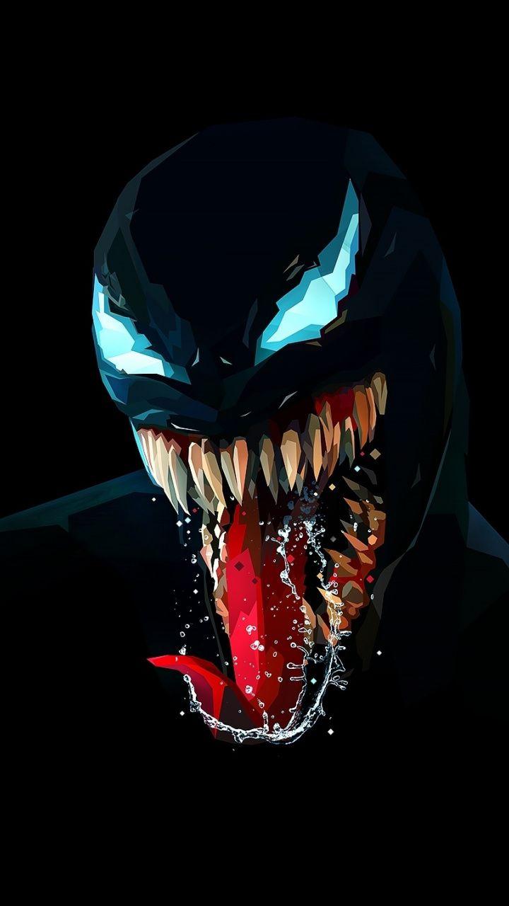 720x1280 Download 720x1280 wallpaper Venom, artwork, minimal, dark, Samsung Galaxy mini S S Neo, Alpha, Sony Xperia Com. Marvel venom, Marvel wallpaper, Marvel artwork