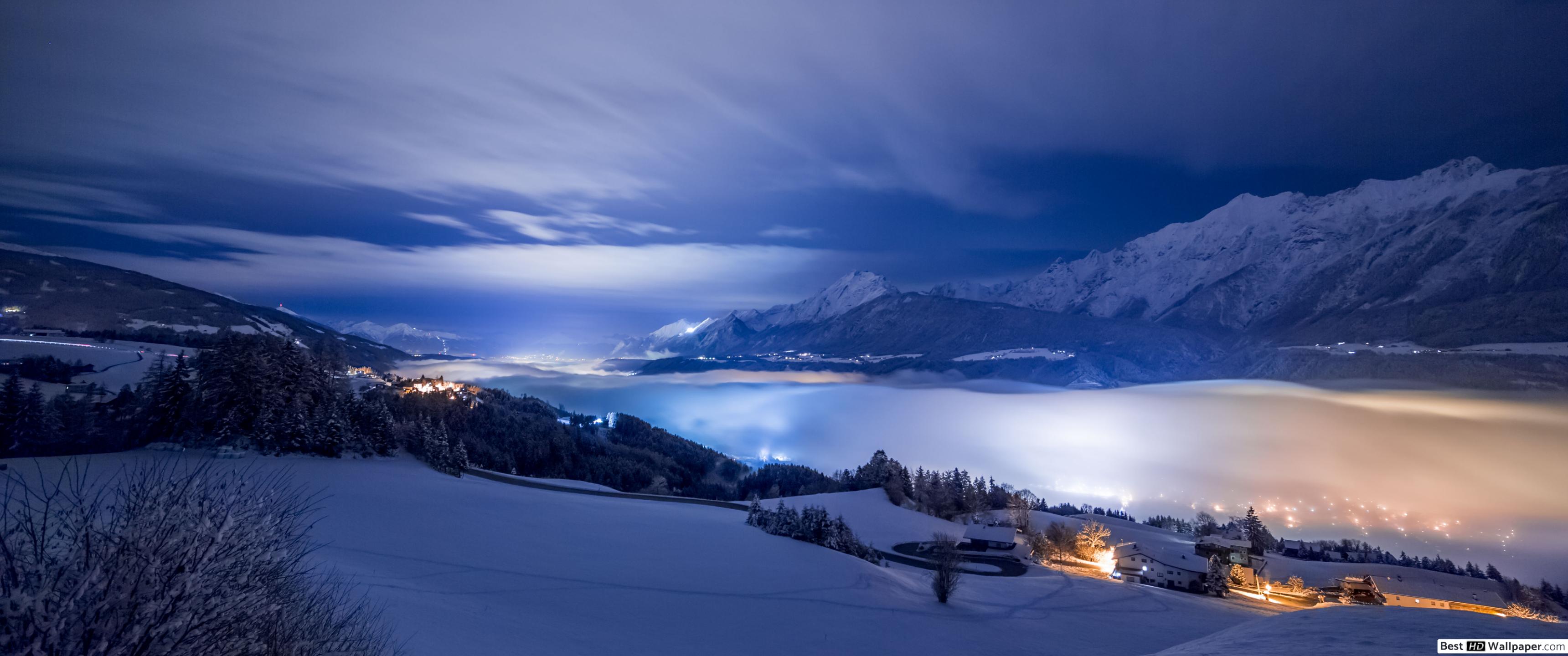 3440x1440 Dark Winter 3440x1440 Wallpaper