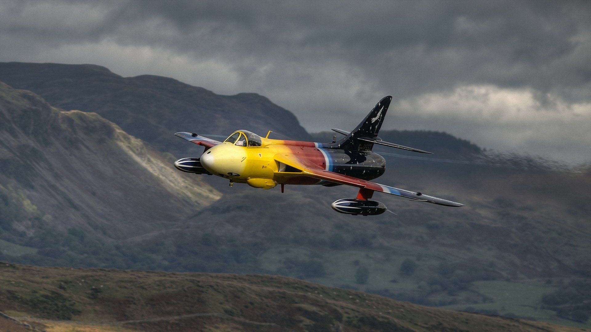 1920x1080 Download Military Hawker Hunter HD Wallpaperx1080