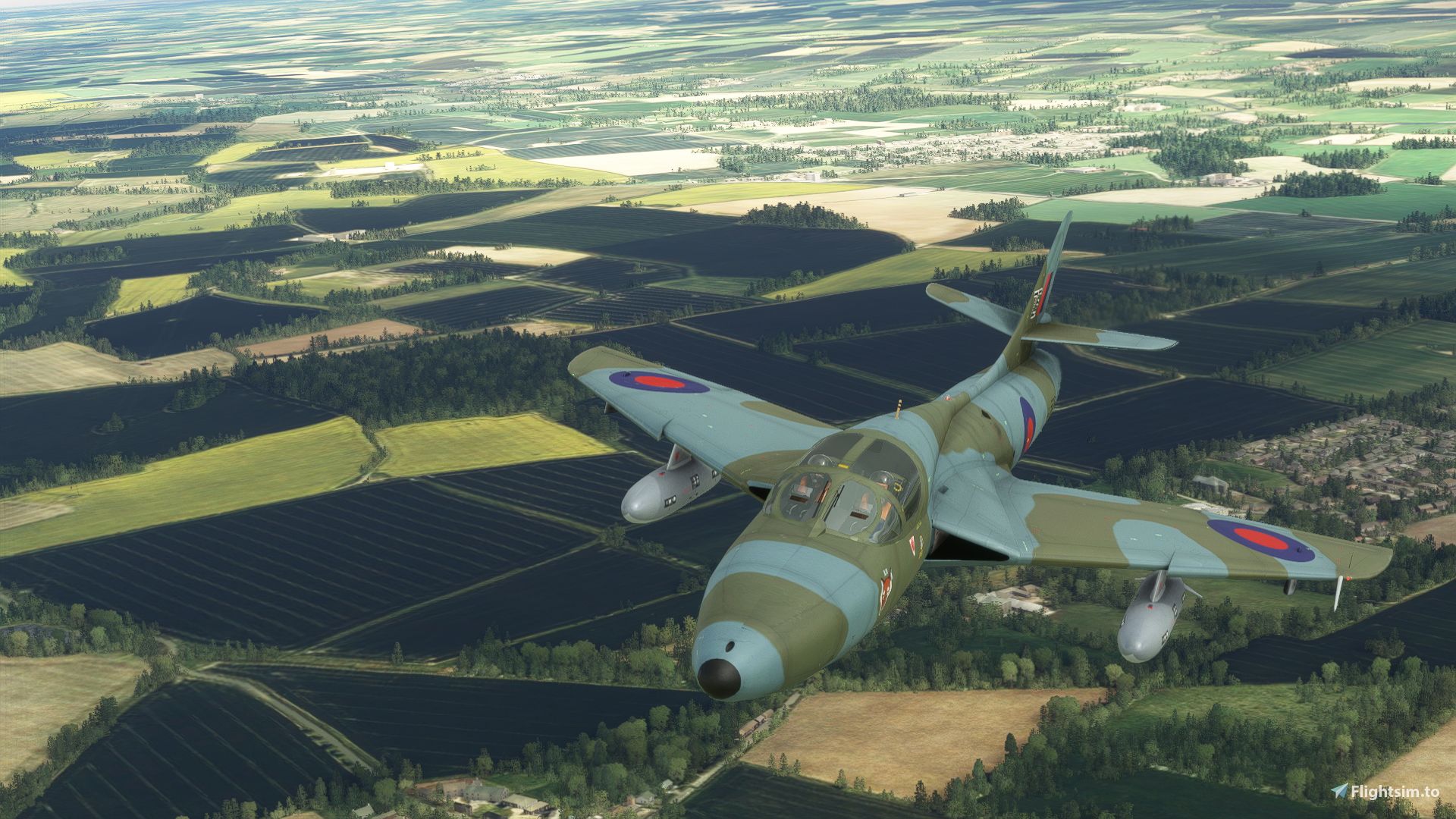 1920x1080 Dave Garwood Hunter T7 RAF XL568 Liveries for MSFS
