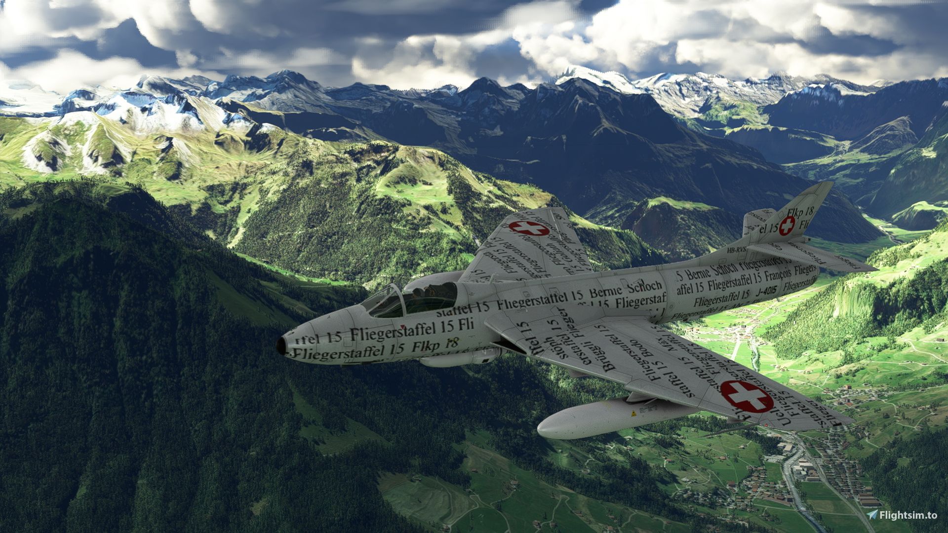1920x1080 Dave Garwood Hunter Mk58 J 4015 Papyrus Liveries For MSFS