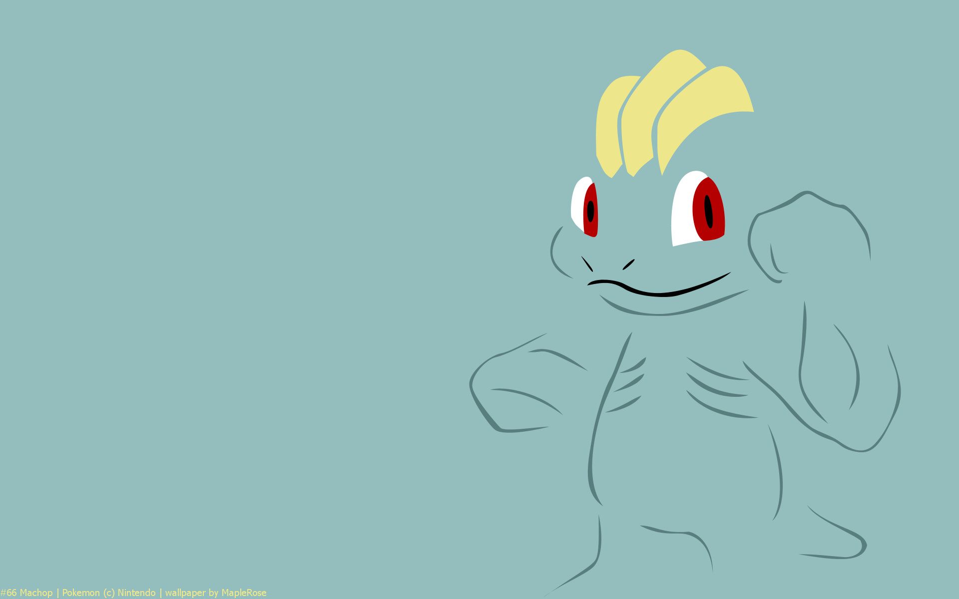 1920x1200 Machop. PokéWalls