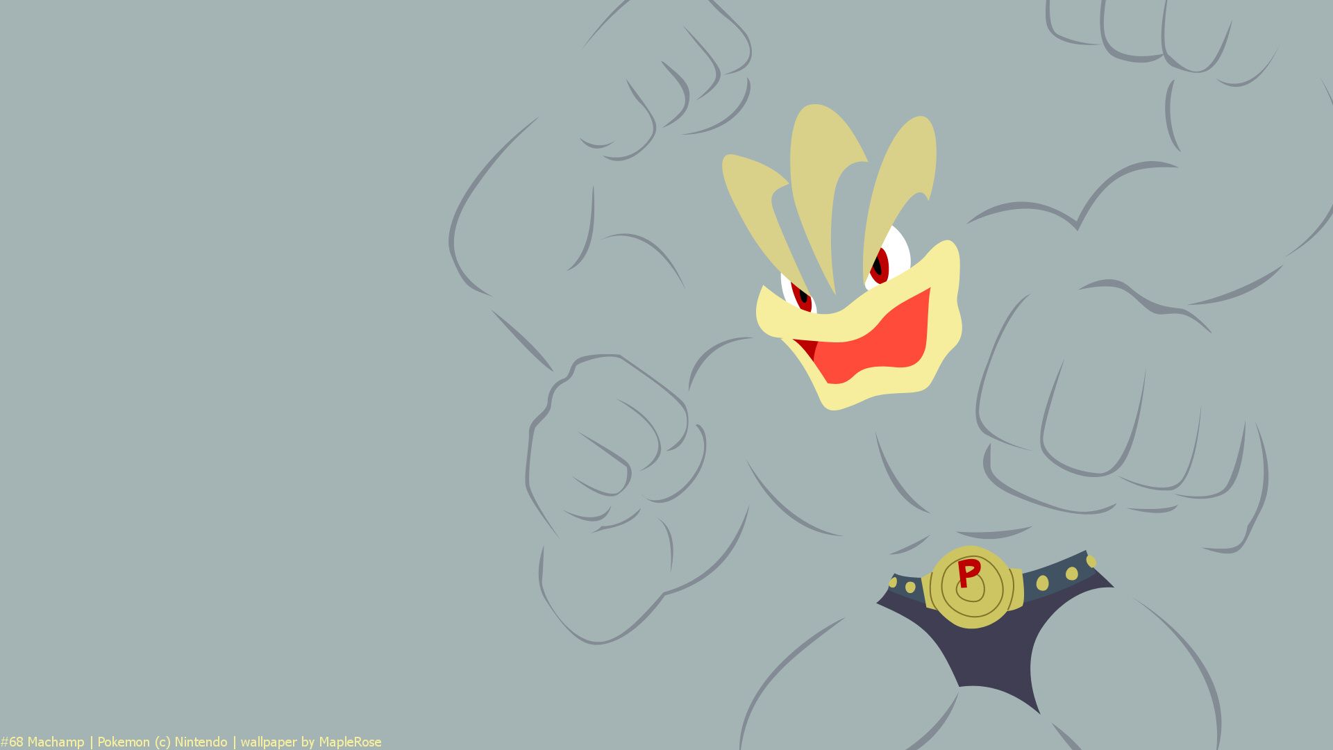 1920x1080 Machamp. PokéWalls