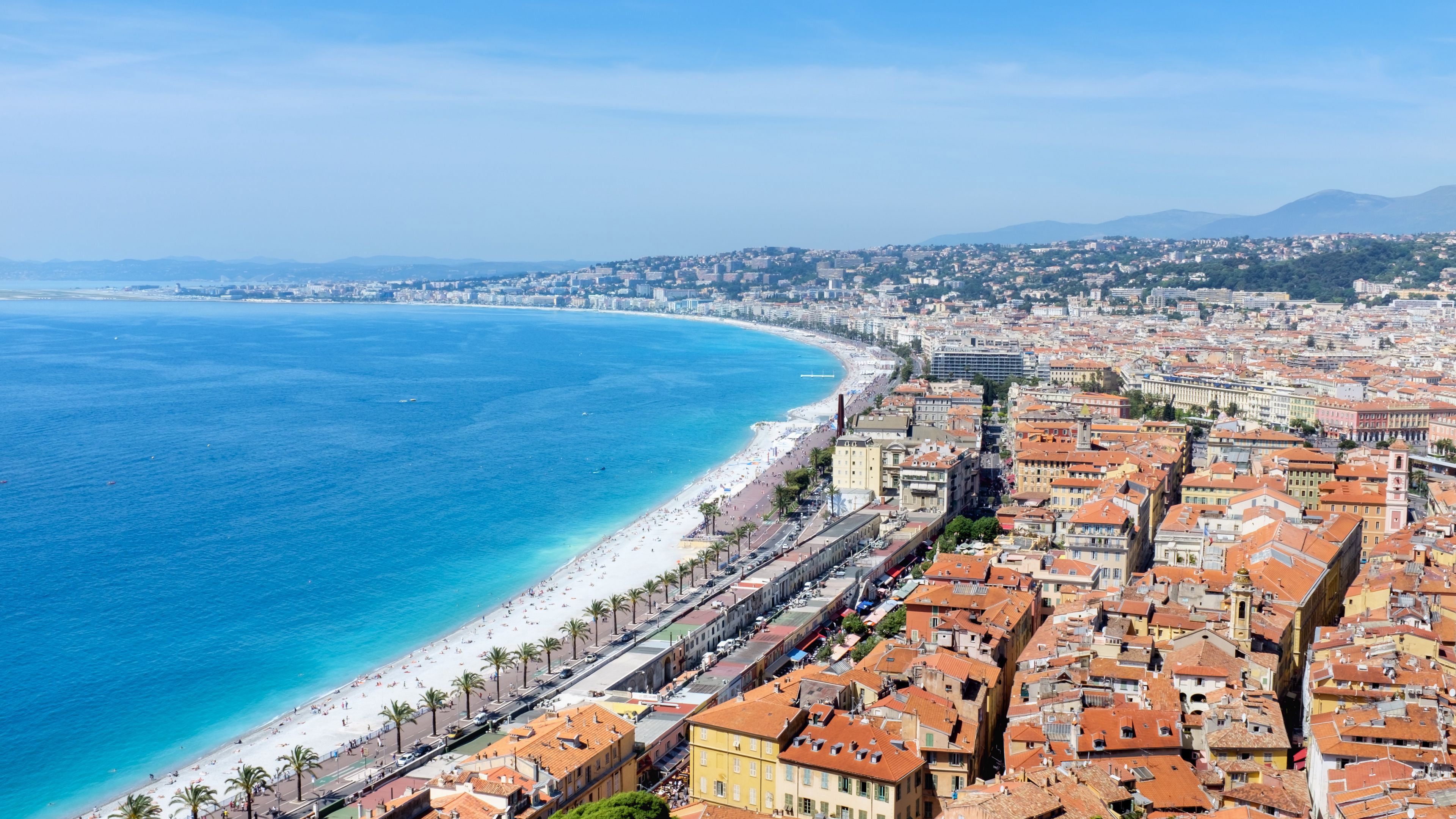 3840x2160 Port Lympia Nice Villefranche France 4K HD Travel Wallpaper