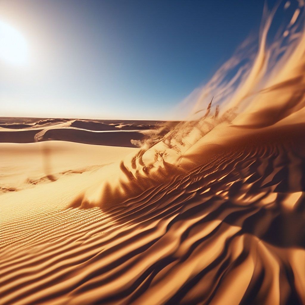 1024x1024 Quicksand, Desert, Dune, Sun, Wind, , Aesthetically Pleasing, Beautiful, Realistic, Close Up, Professional Photo, 4k
