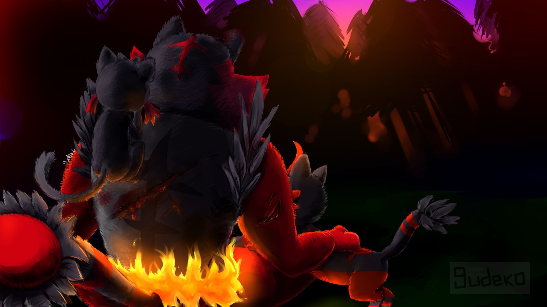 1920x1080 Free Torracat (Pokémon) 4K Wallpaper & Desktop HD Background for PC