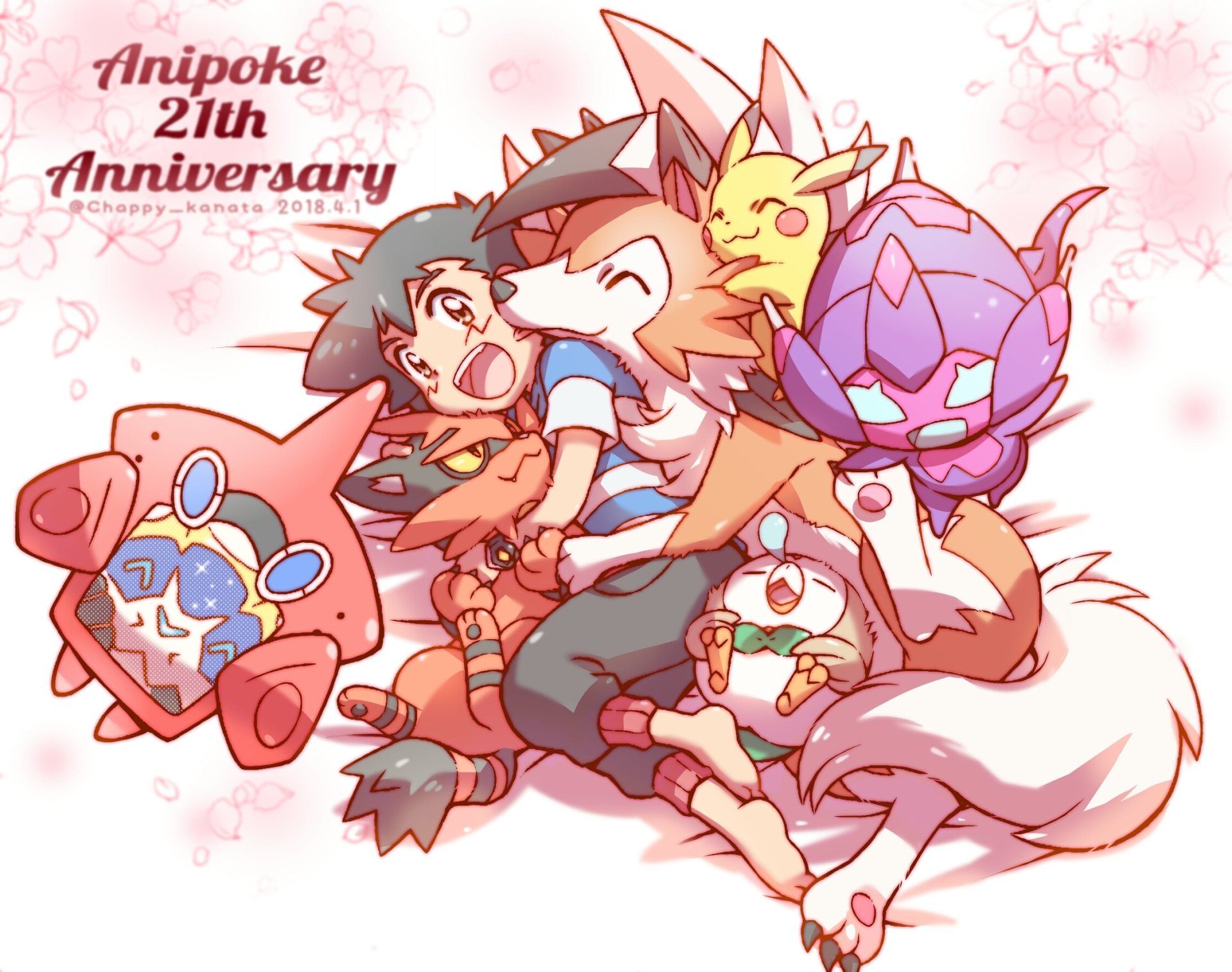 1920x1515 Download Smile Sleeping Hug Solgaleo (Pokémon) Torracat (Pokémon) Lycanroc (Pokemon) Poipole (Pokémon) Rowlet (Pokémon) Black Hair Barefoot Rotomdex (Pokémon) Pikachu Ash Ketchum Anime Pokemon HD Wallpaper