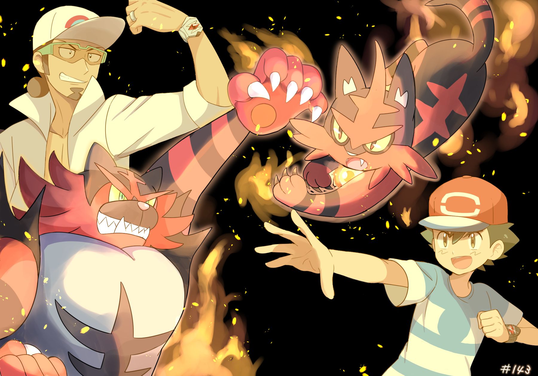 1800x1260 Torracatémon Anime Image Board