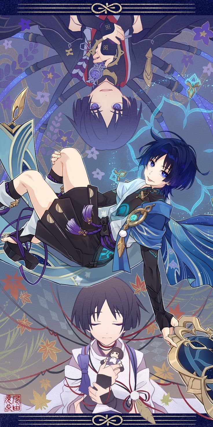 736x1472 Wanderer kunikuzushi. Kunikuzushi and scaramouche, Wanderer genshin impact wallpaper, Scaramouche kabukimono