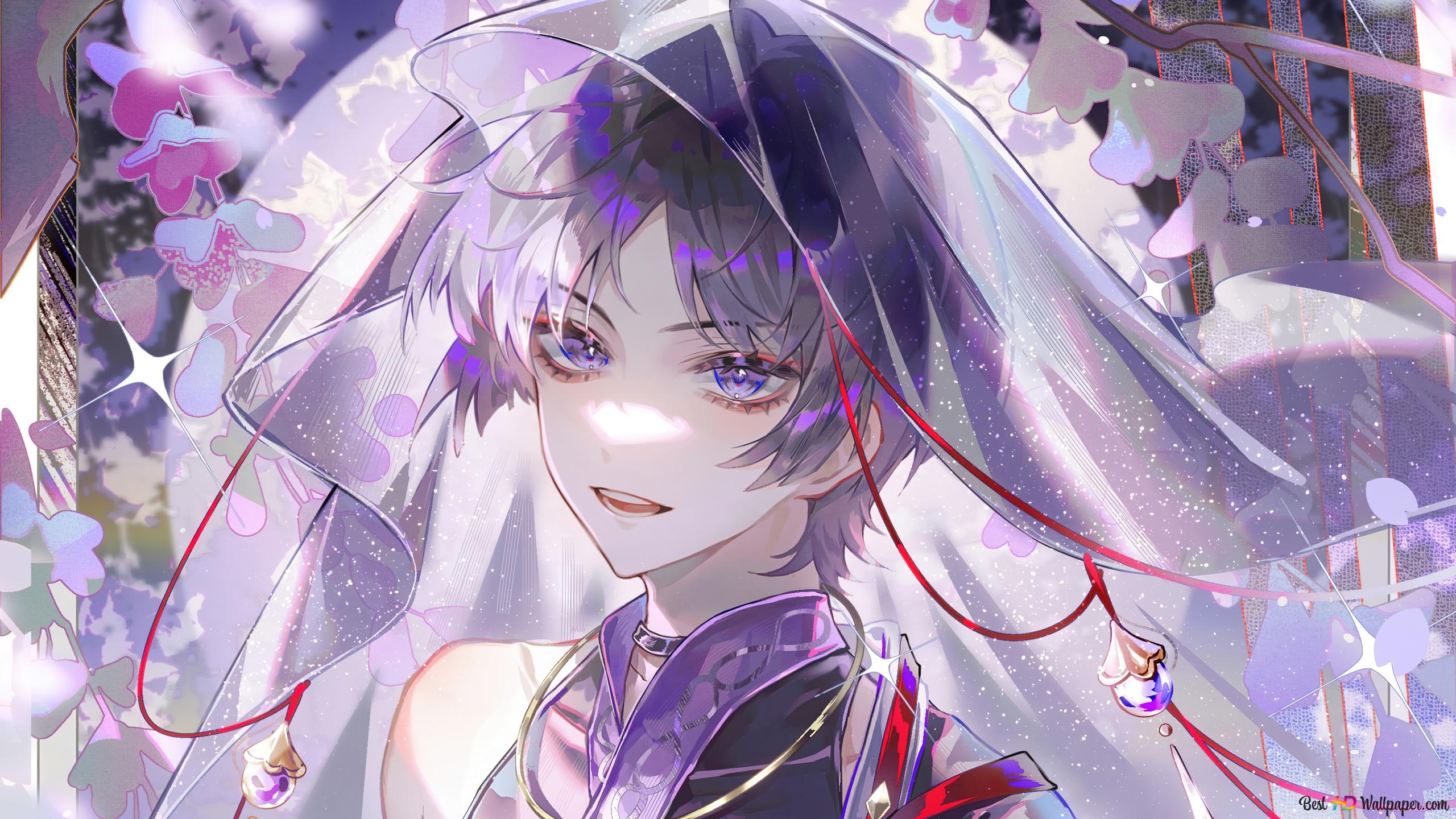 2560x1440 Wanderer (Kunikuzushi) Impact [Videogioco anime] 4K scarica lo sfondo