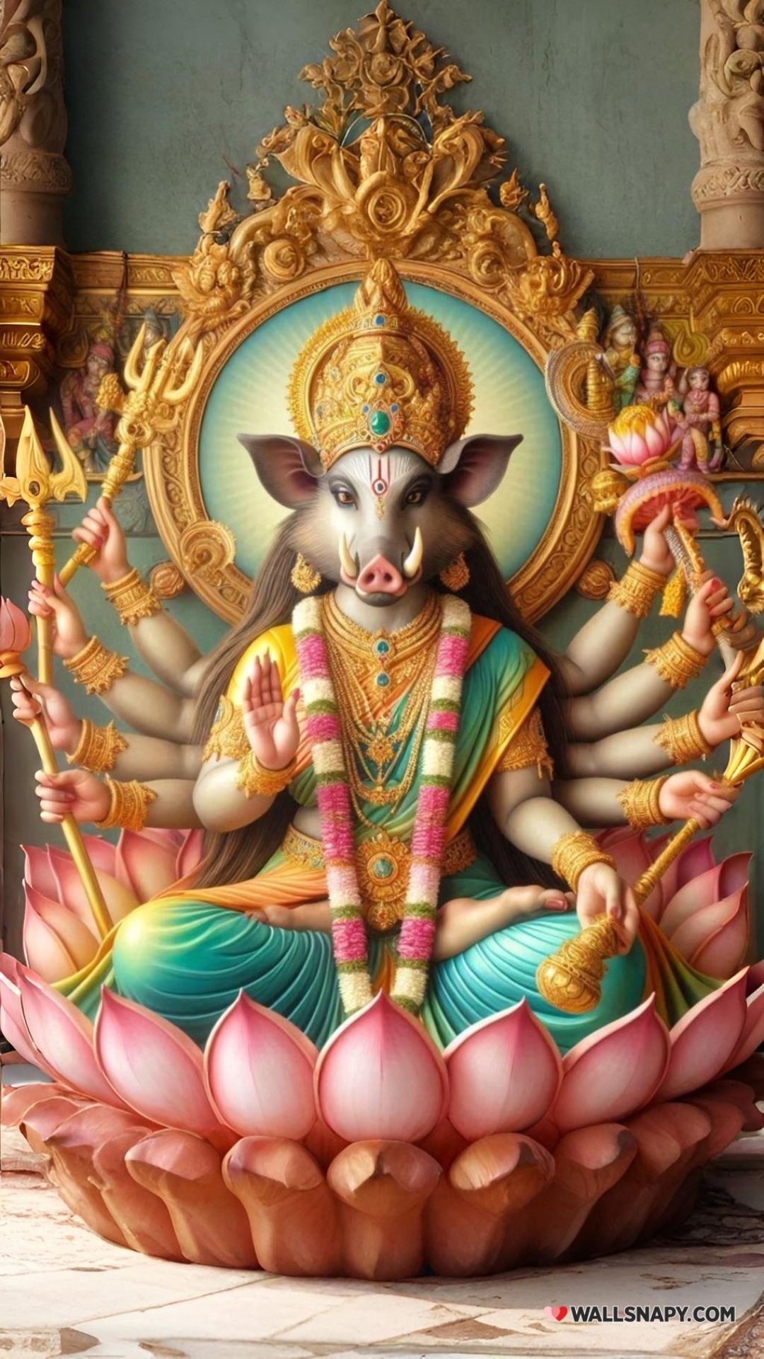 1080x1920 Varahi matha ai with weapons HD mobile