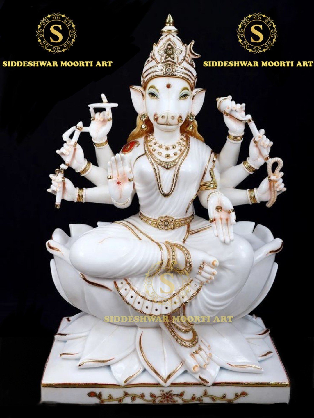 1080x1440 White Marble Goddess Varahi Statue At ₹ 60000 Piece. Jaipur