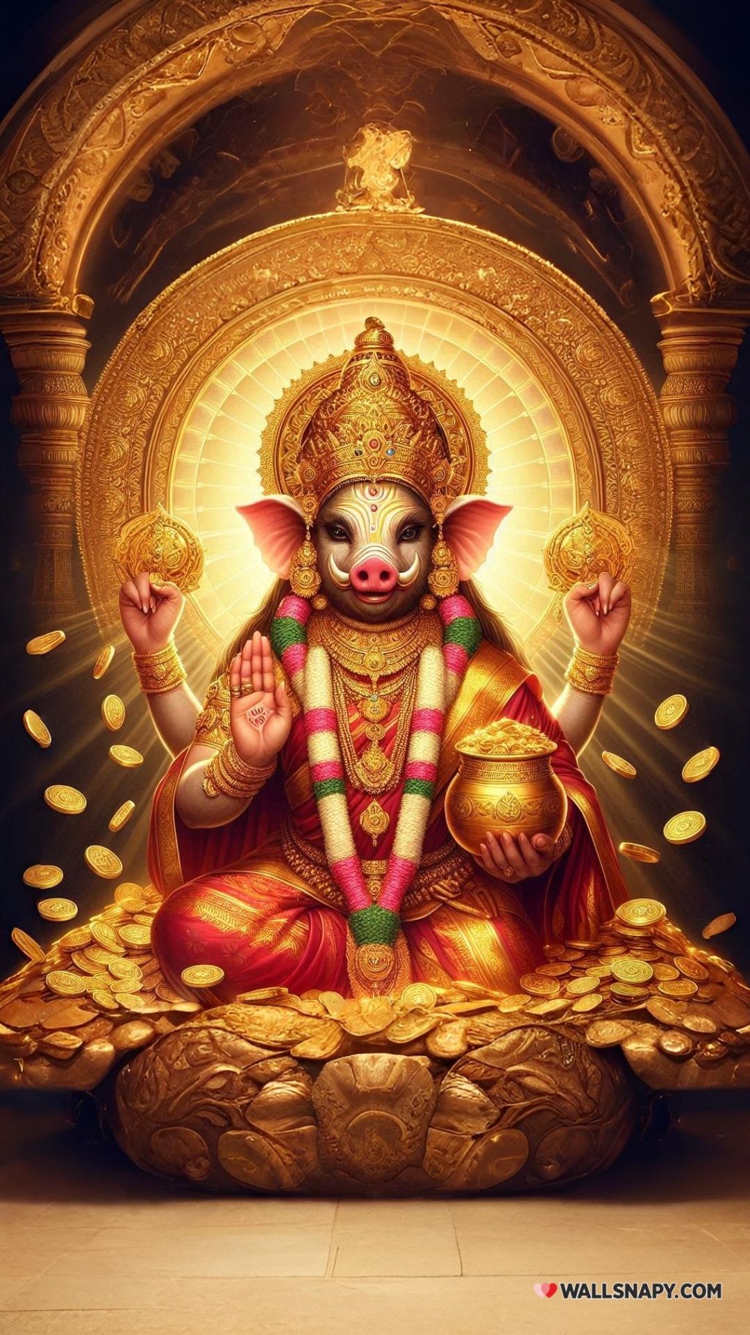 1080x1920 Divine varahi matha 4k ai image download