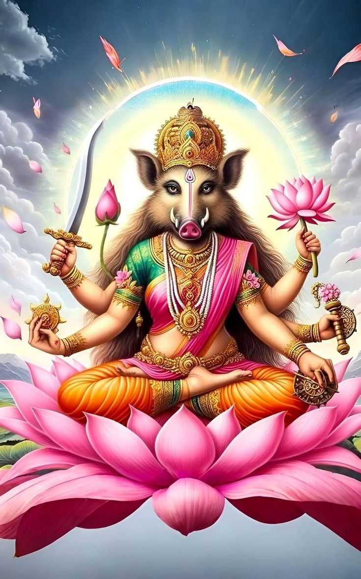736x1179 Varahi mata photo. Laxmi mata 3D wallpaper, Varaha bhagwan, Hindu gods