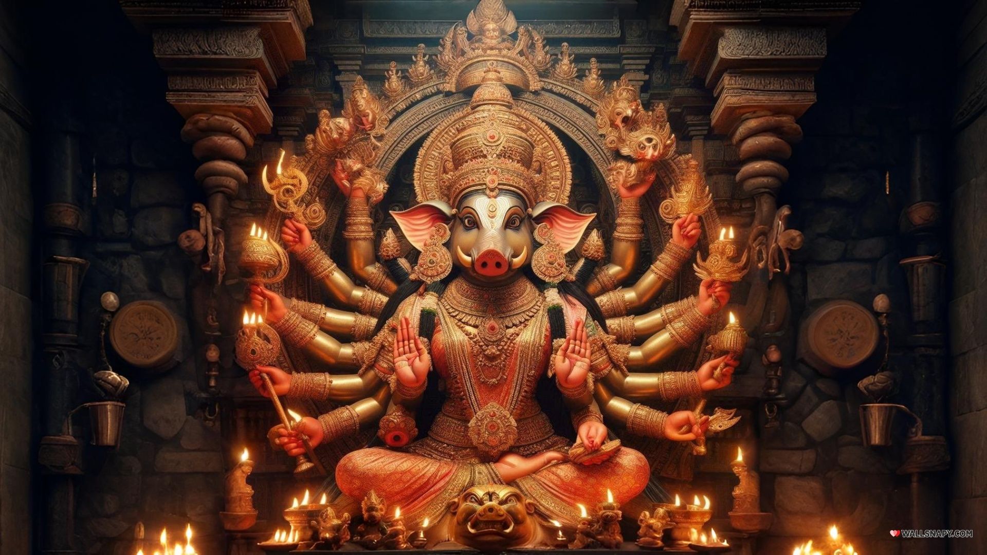 1920x1080 Divine varahi matha 4k ai image download pc
