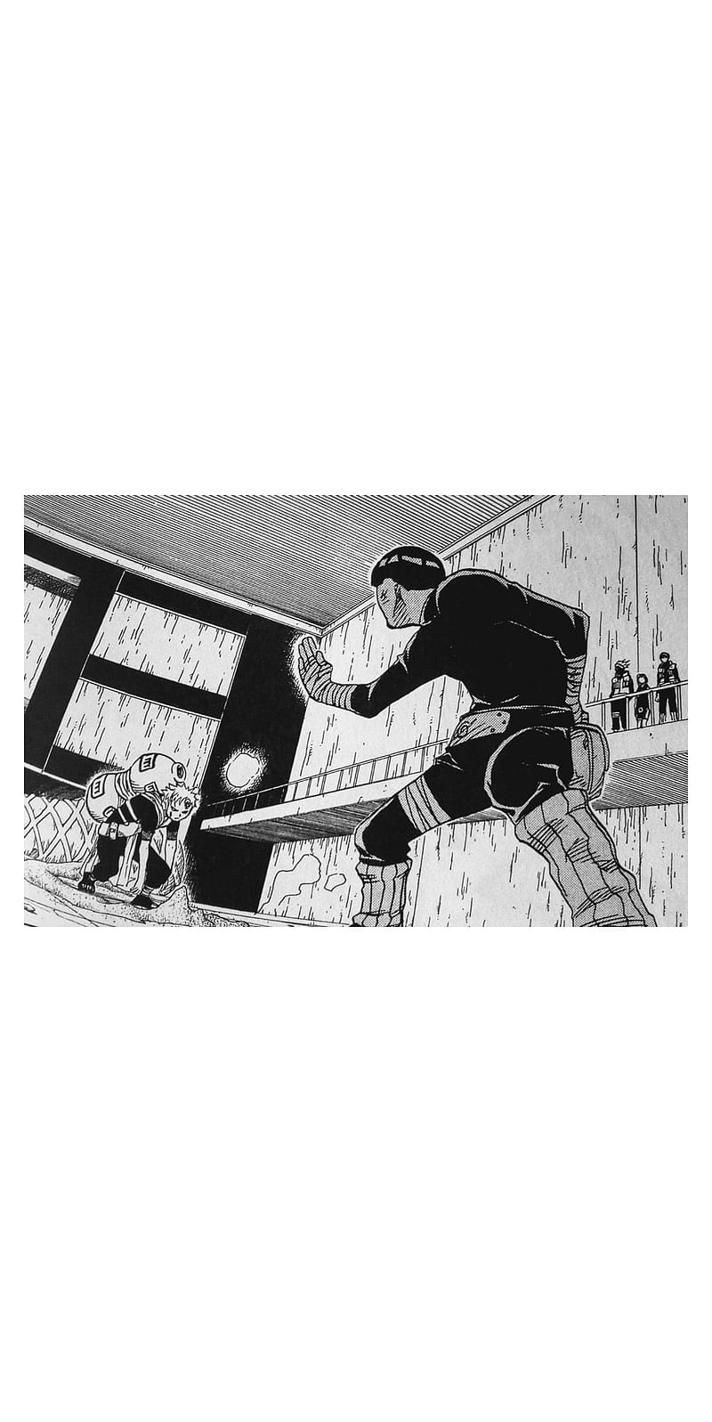 800x1597 Rock Lee vs Gaara, chuninexams, naruto, narutomanga, rocklee, shonenjump, HD phone wallpaper