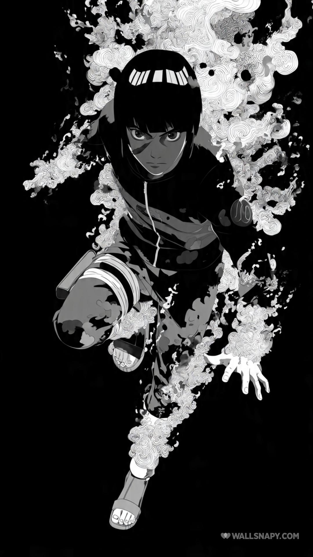 1080x1920 Rock lee clean line art anime portrait wallpaper