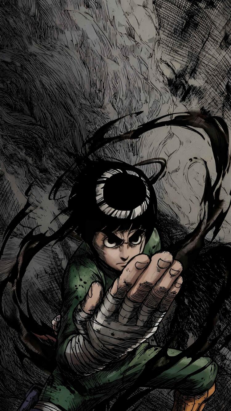 750x1334 Rock Lee 4K Wallpaper