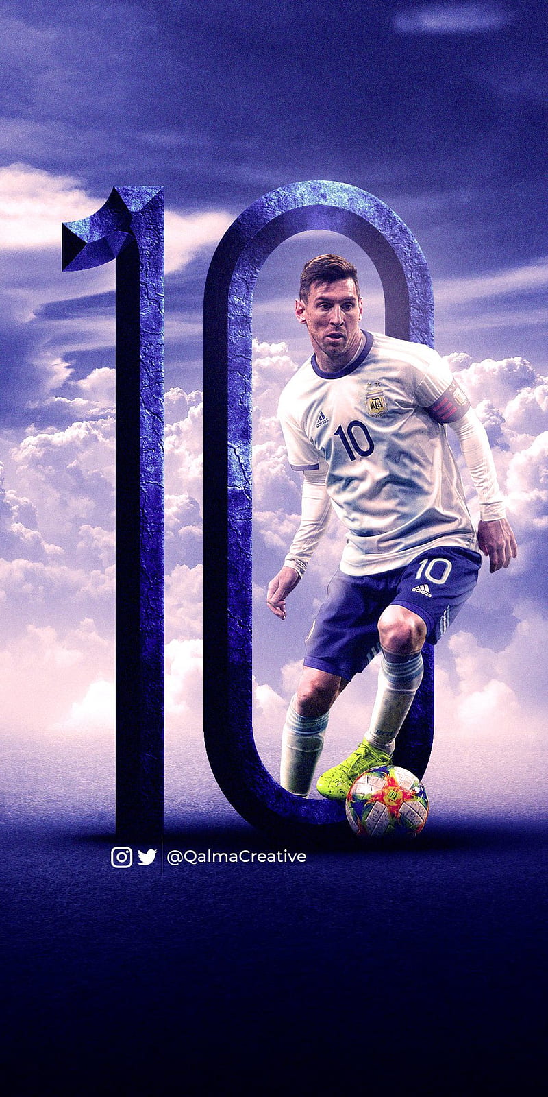 800x1600 Lionel Messi, argentina, argentine, copa america, football, HD phone wallpaper