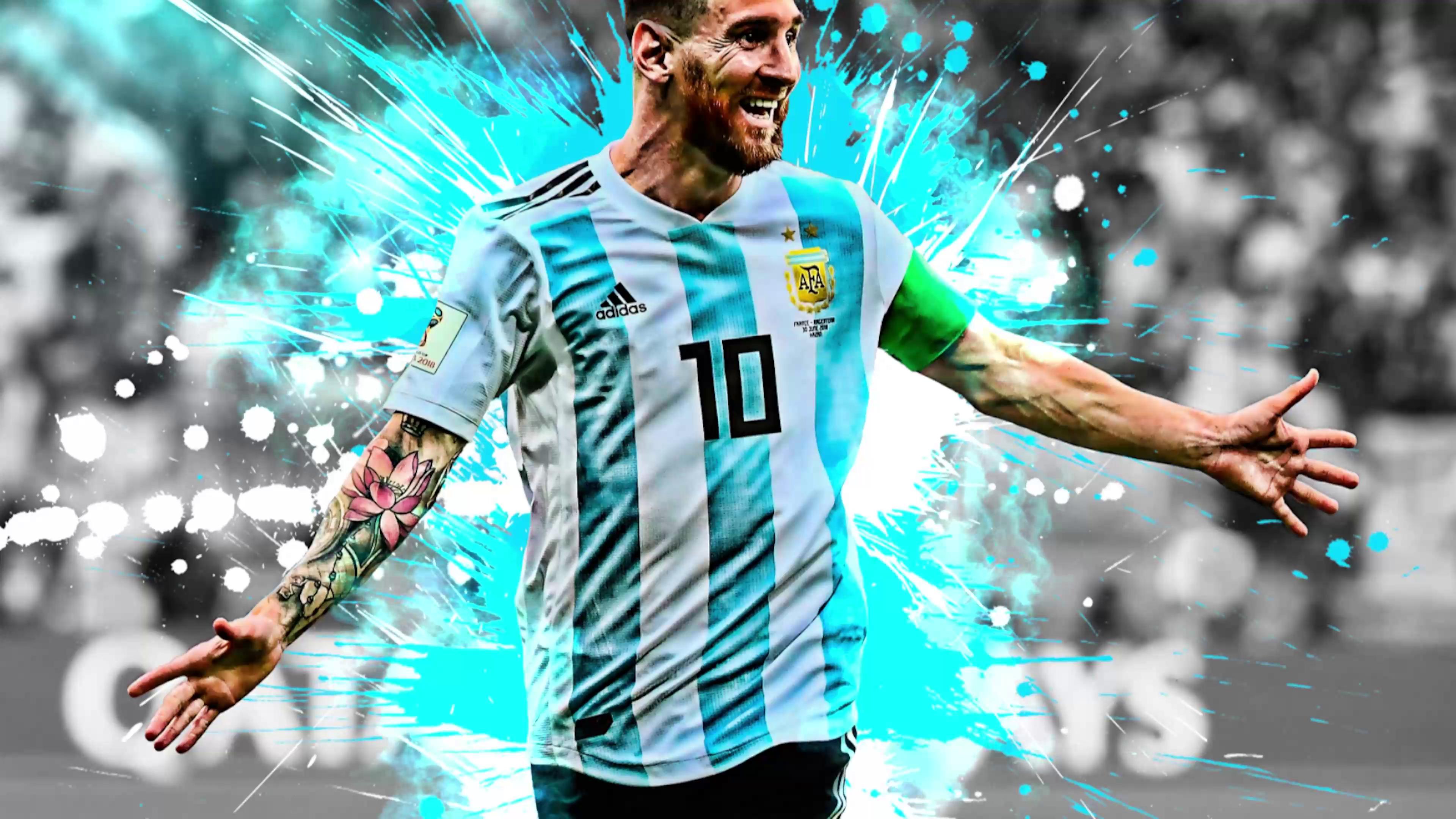 3840x2160 Leo Messi Argentina Live Wallpaper