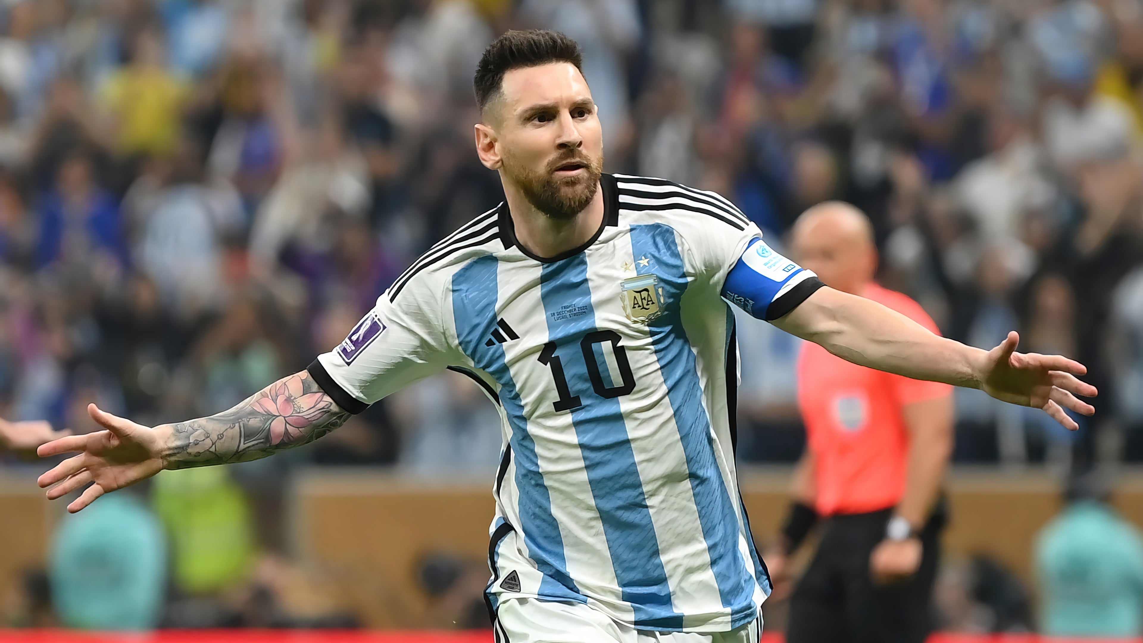 3840x2160 Messi in the Argentina National Team Wallpaper 4K for Desktop