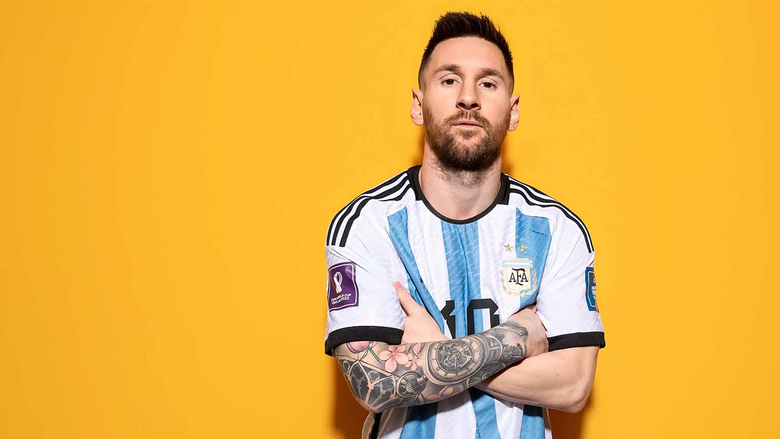 1536x864 Lionel Messi Argentina Jersey World Cup Desktop Wallpaper