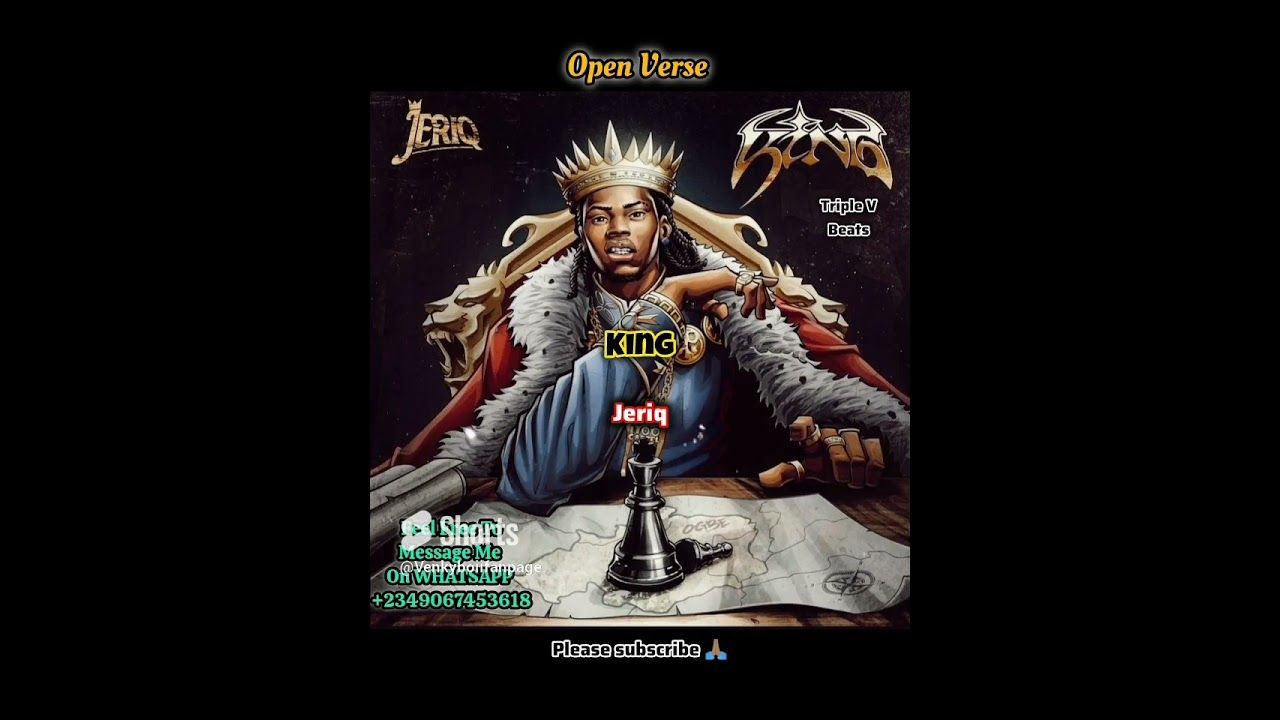 1280x720 Jeriq. OPEN VERSE. Freebeat Instrumental BEAT + HOOK Afrobeat Trap Rap (by TRIPLE V)