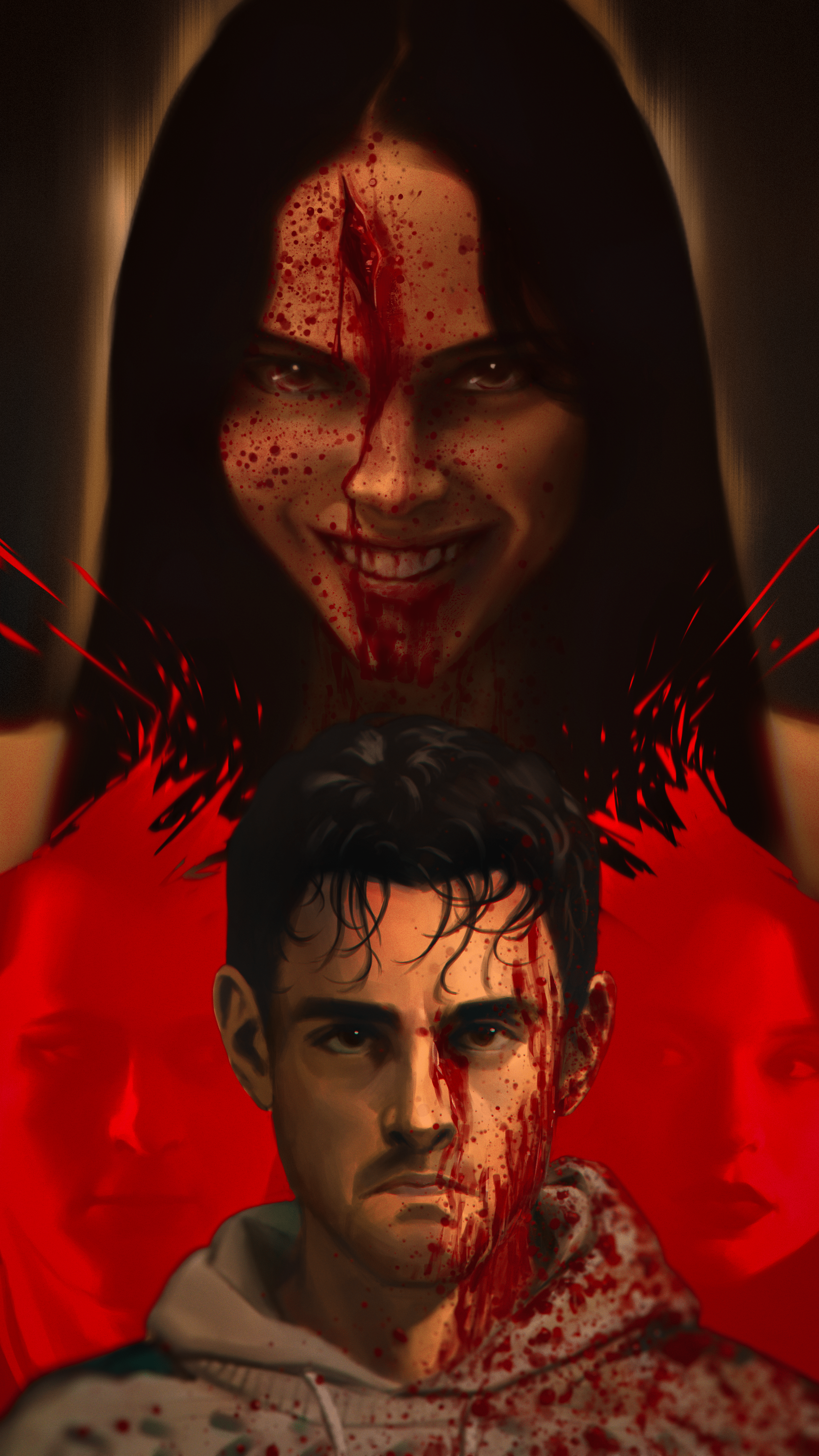 2250x4000 OBSESSION Fan Art + a locked & unlocked screen wallpaper for the next two image