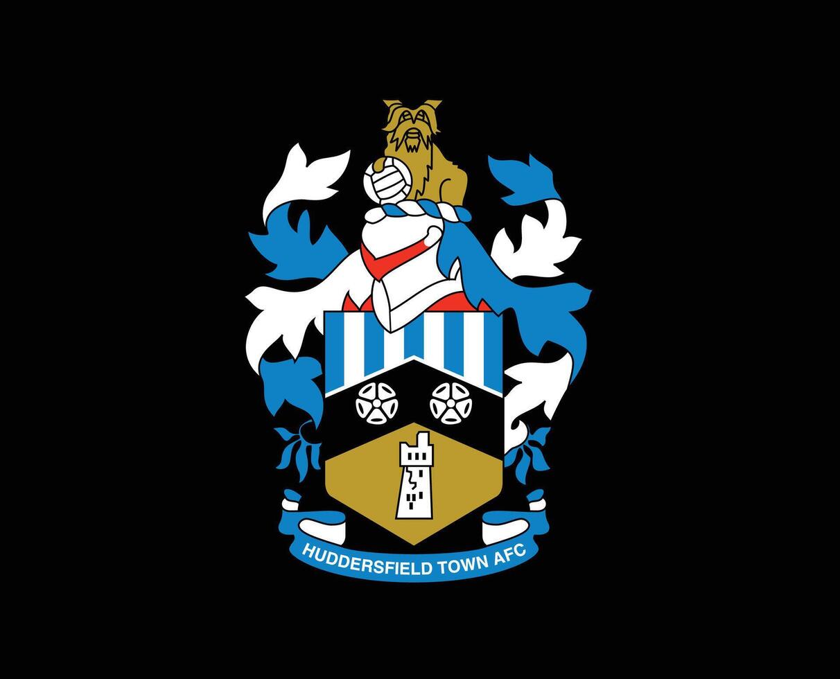 1212x980 Huddersfield Town Club Logo Symbol Premier League Football Abstract Design Vector Illustration With Black Background
