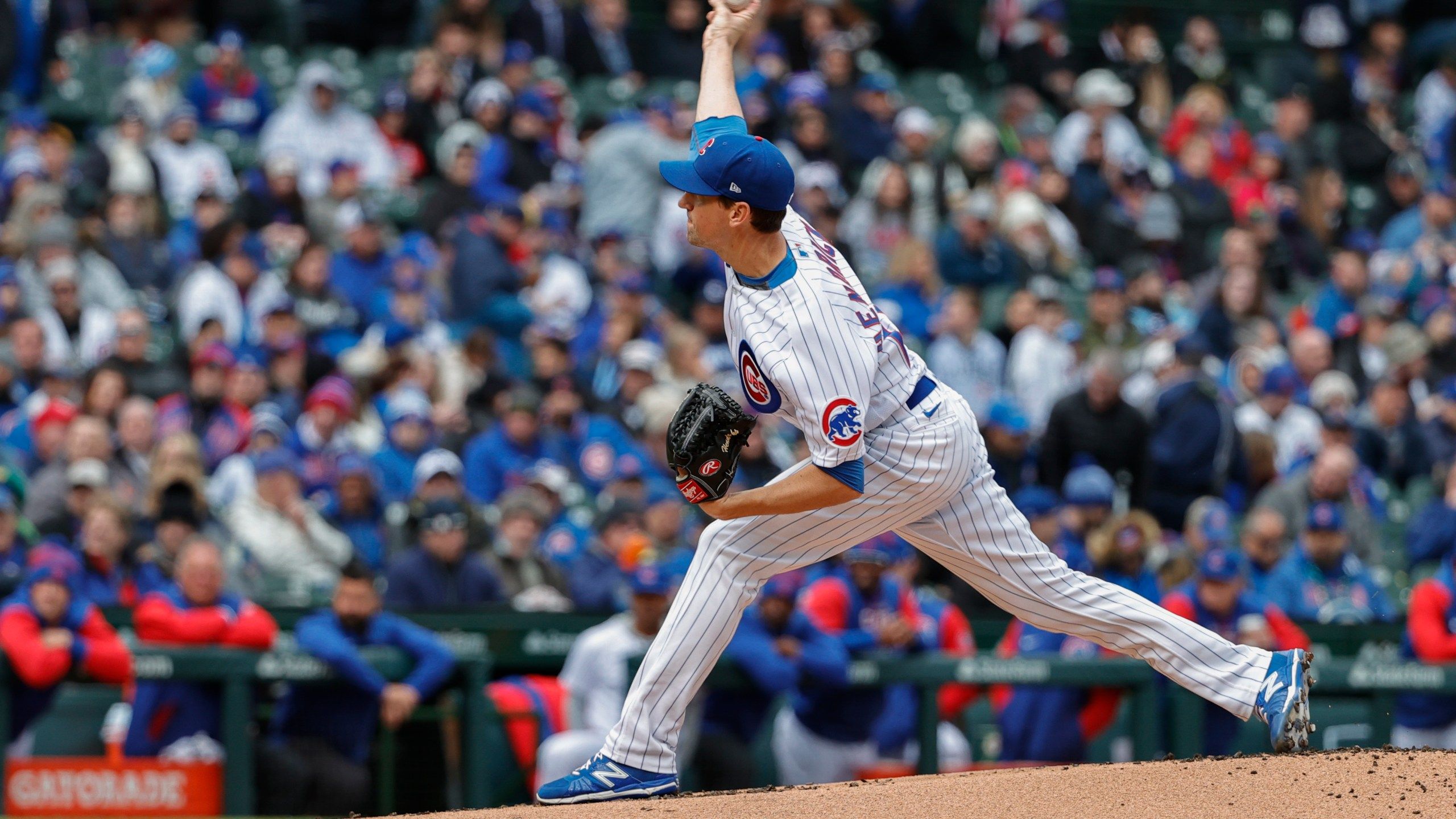 2560x1440 Ian Happ Gets 3 Hits As Cubs Beat Brewers 5 4 On Opening Day