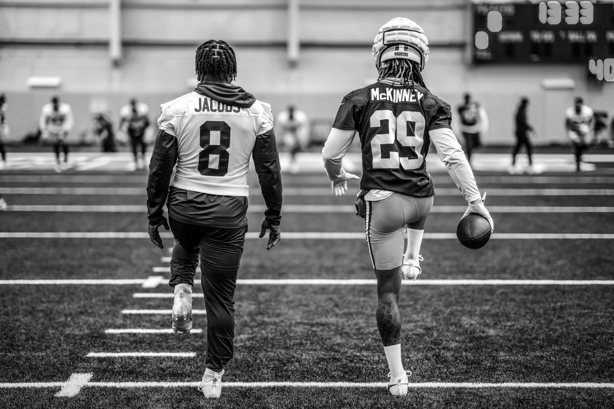 1200x800 Green Bay Packers on X: Us: Thank you for changing our lives Them: We're literally Josh Jacobs and Xavier McKinney / X